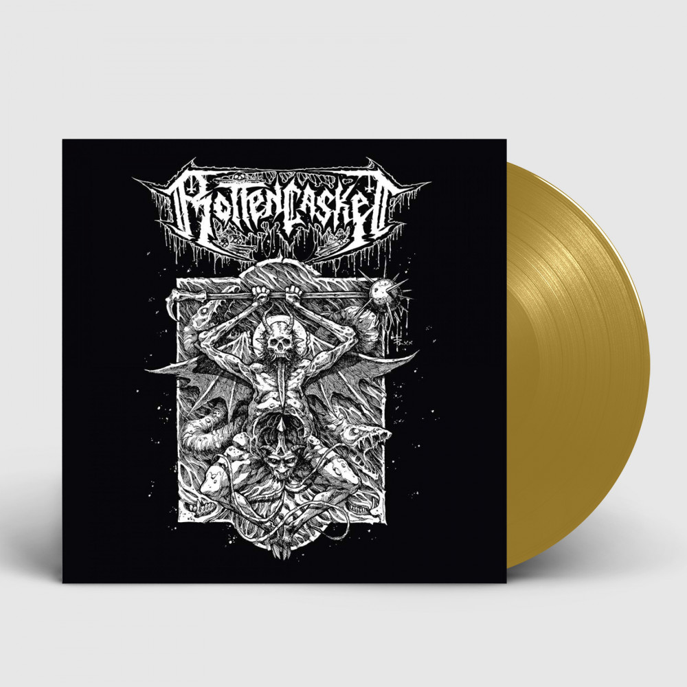 ROTTEN CASKET - First Nail in the Casket · GOLD LP (Death Metal Vinyl)