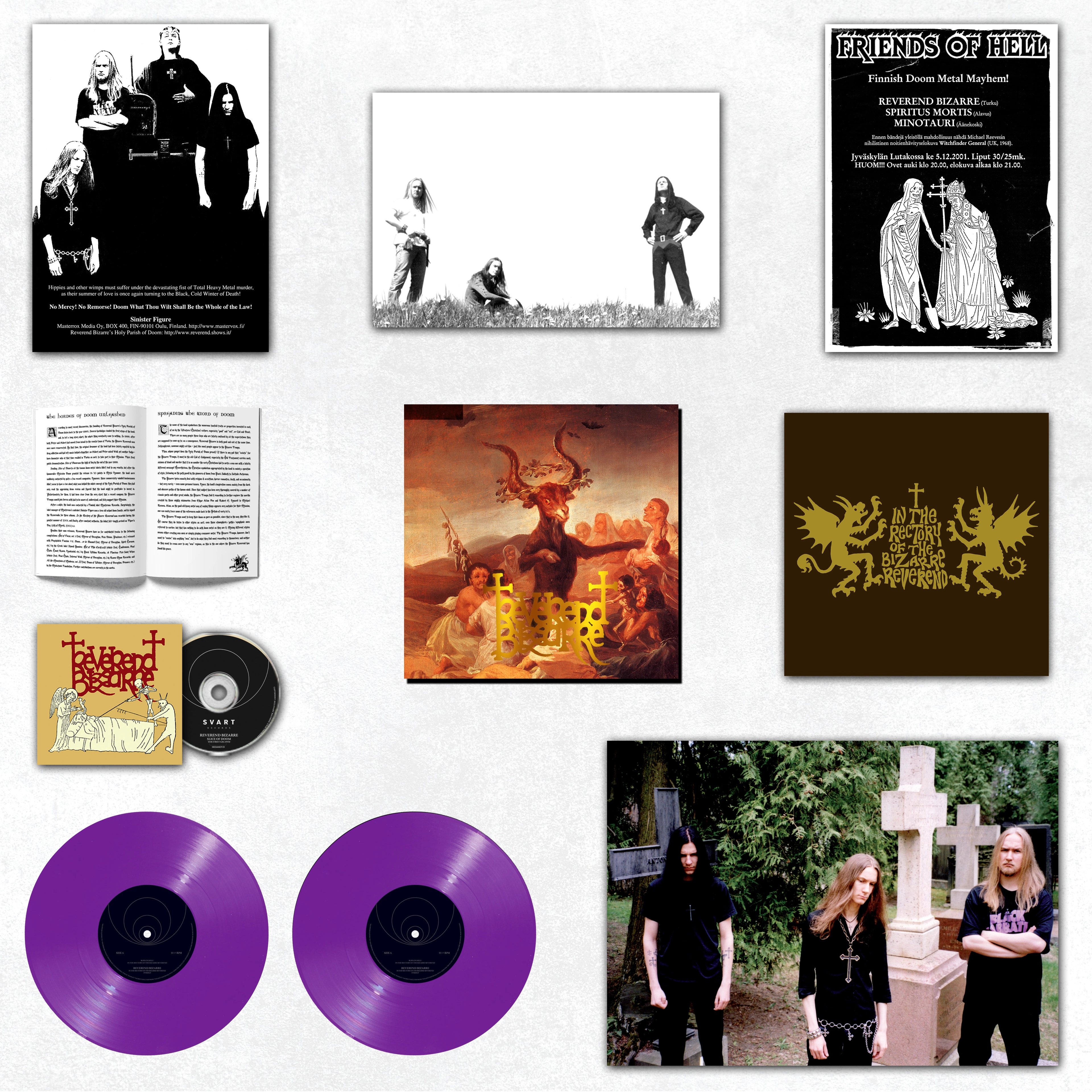 REVEREND BIZARRE - In The Rectory Of The Bizarre Reverend (20th Anniversary) · PURPLE DLP (Doom Metal Vinyl)