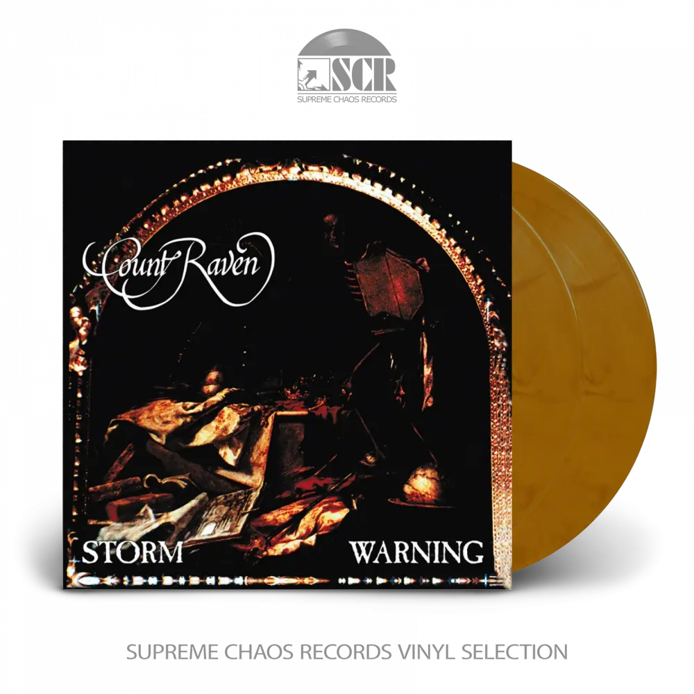 COUNT RAVEN · Storm Warning | CLEAR/BROWN DLP COUNT RAVEN · Storm Warning | CLEAR/BROWN DLP (Doom Metal Vinyl)