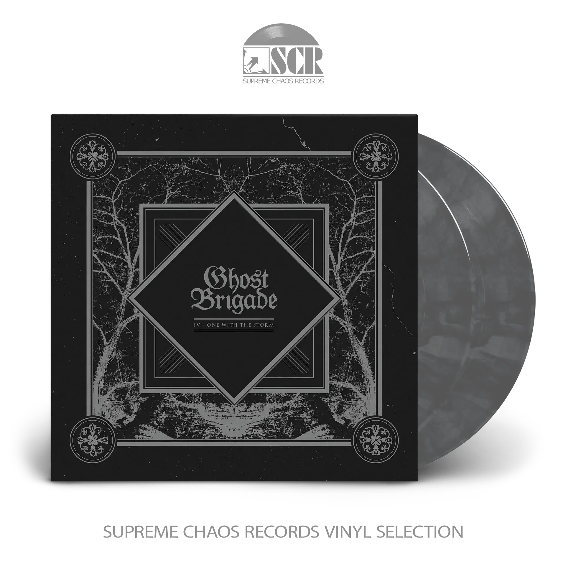GHOST BRIGADE - IV - One With The Storm · SILVER/BLACK 2LP (Progressive Metal/Death Metal Vinyl)