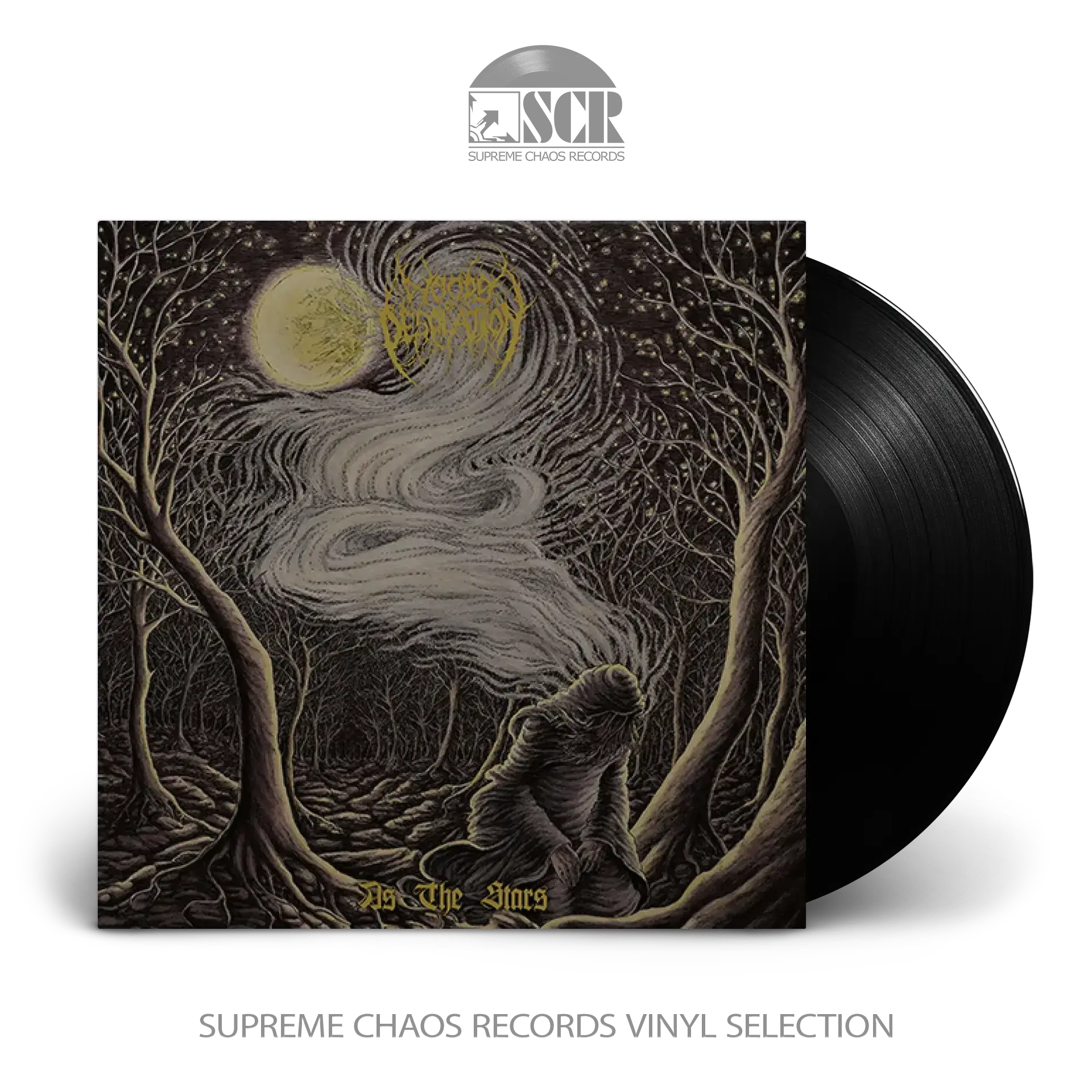 WOODS OF DESOLATION - As the Stars · BLACK LP (Black Metal Vinyl)