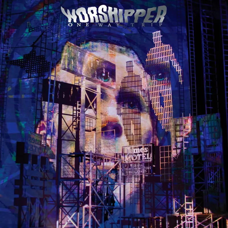 WORSHIPPER · One Way Trip | BLUE/BLACK MARBLED LP · Bild 1 WORSHIPPER · One Way Trip | BLUE/BLACK MARBLED LP (Heavy Rock Vinyl) · Bild 1