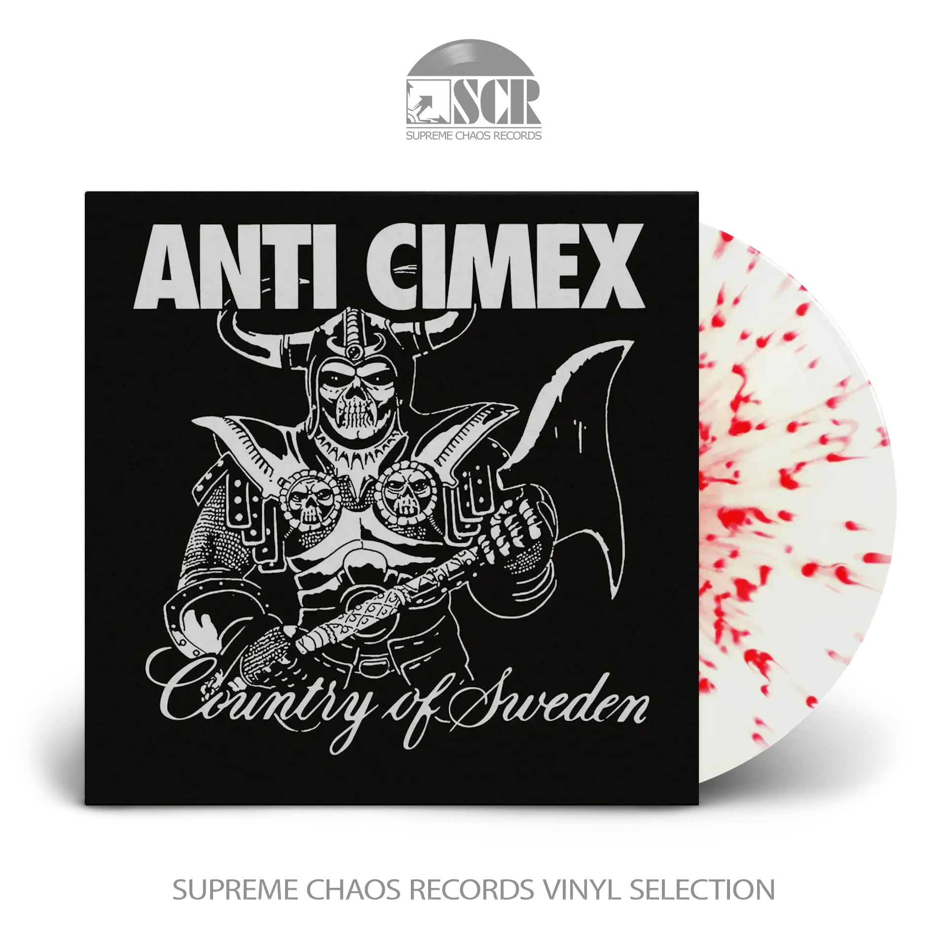 ANTI CIMEX - Absolut Country Of Sweden · WHITE/RED SPLATTER LP (Hardcore/Punk/Heavy Metal Vinyl)