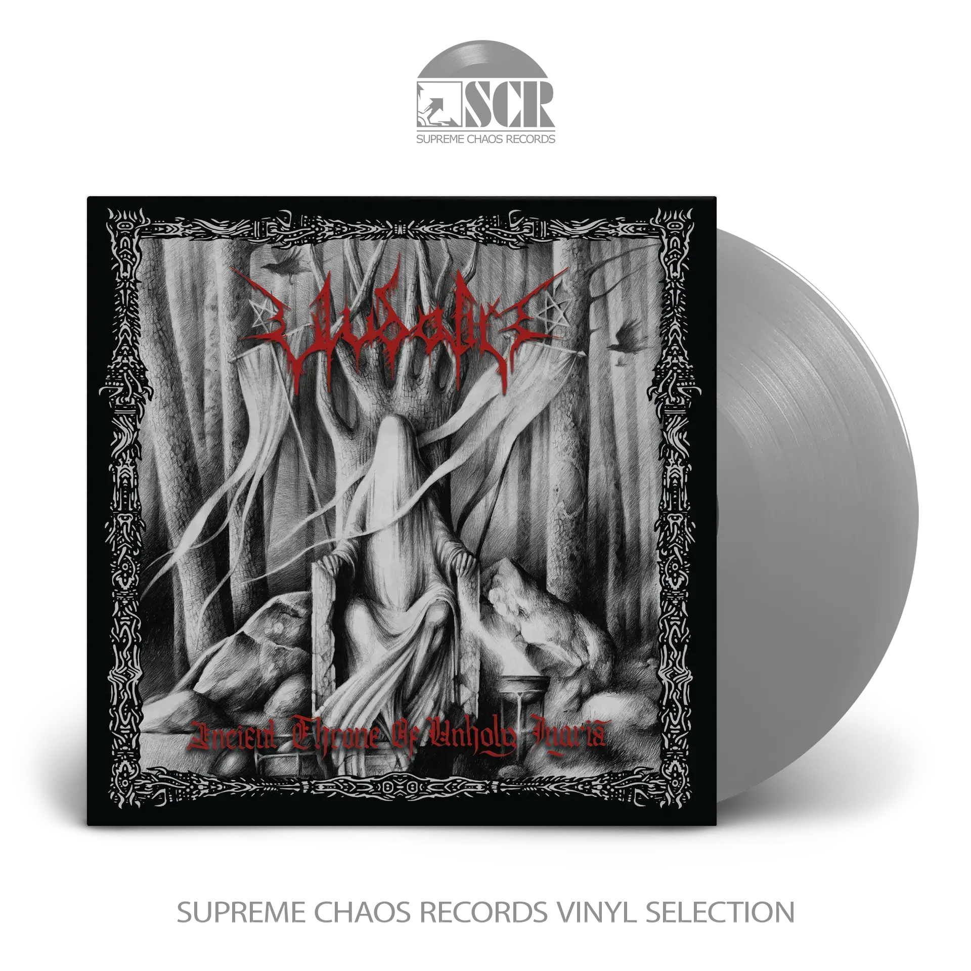 ULVDALIR · Ancient Throne Of Unholy Ingria | SILVER LP ULVDALIR · Ancient Throne Of Unholy Ingria | SILVER LP (Black Metal Vinyl)