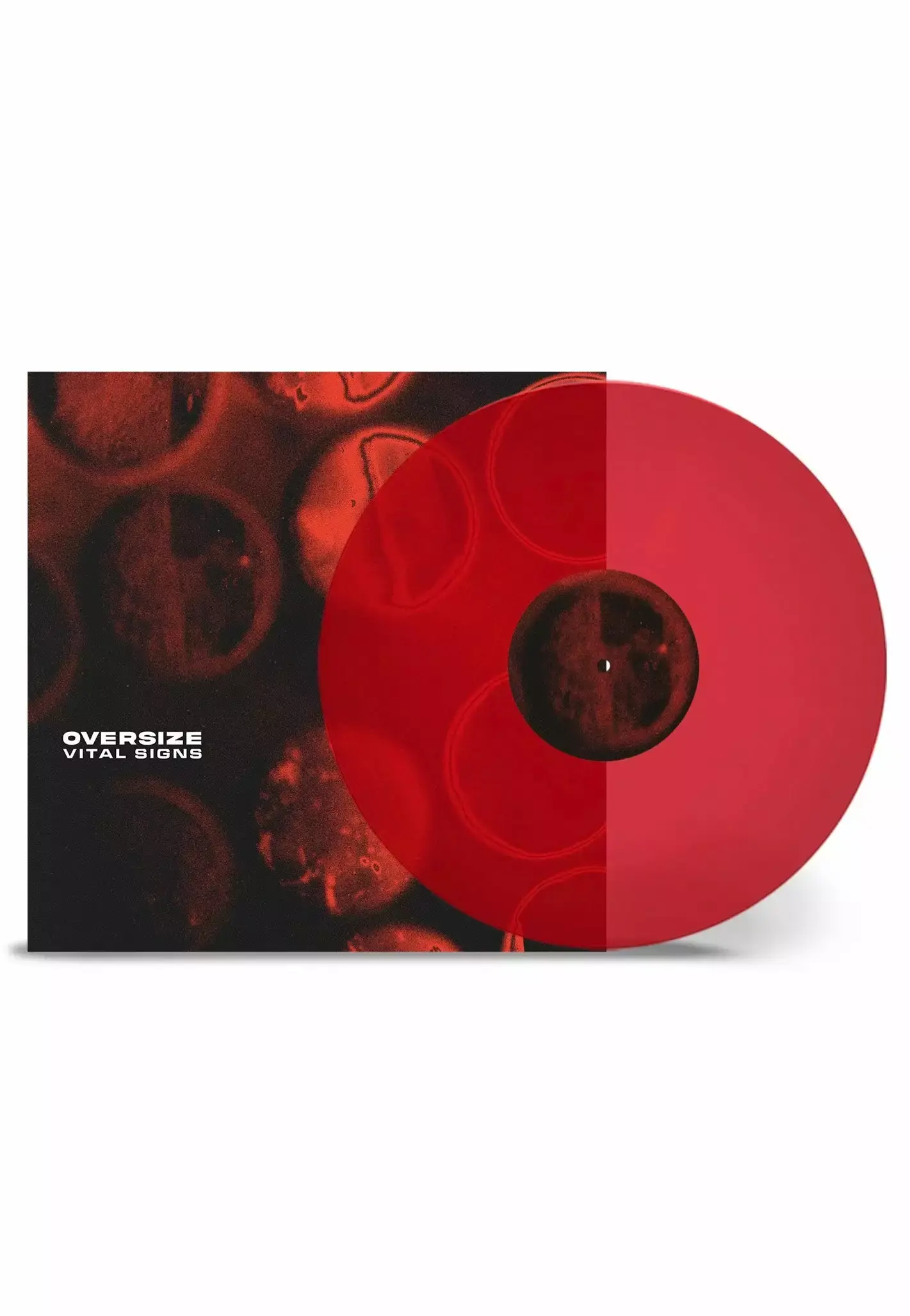 OVERSIZE · Vital Signs | TRANSPARENT RED LP (Alternative Rock Vinyl)