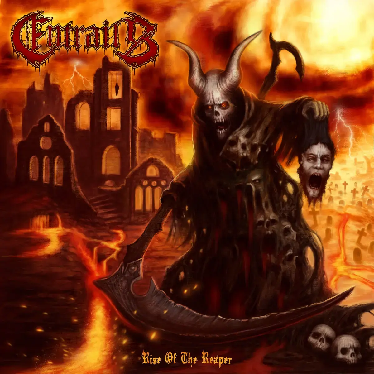 ENTRAILS - Rise Of The Reaper · BLACK LP (Death Metal Vinyl) · Bild 1