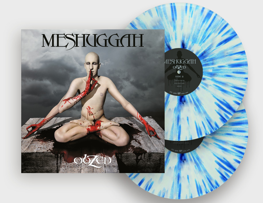 MESHUGGAH - ObZen · WHITE/CLEAR/BLUE SPLATTER 2LP (Progressive Metal Vinyl)