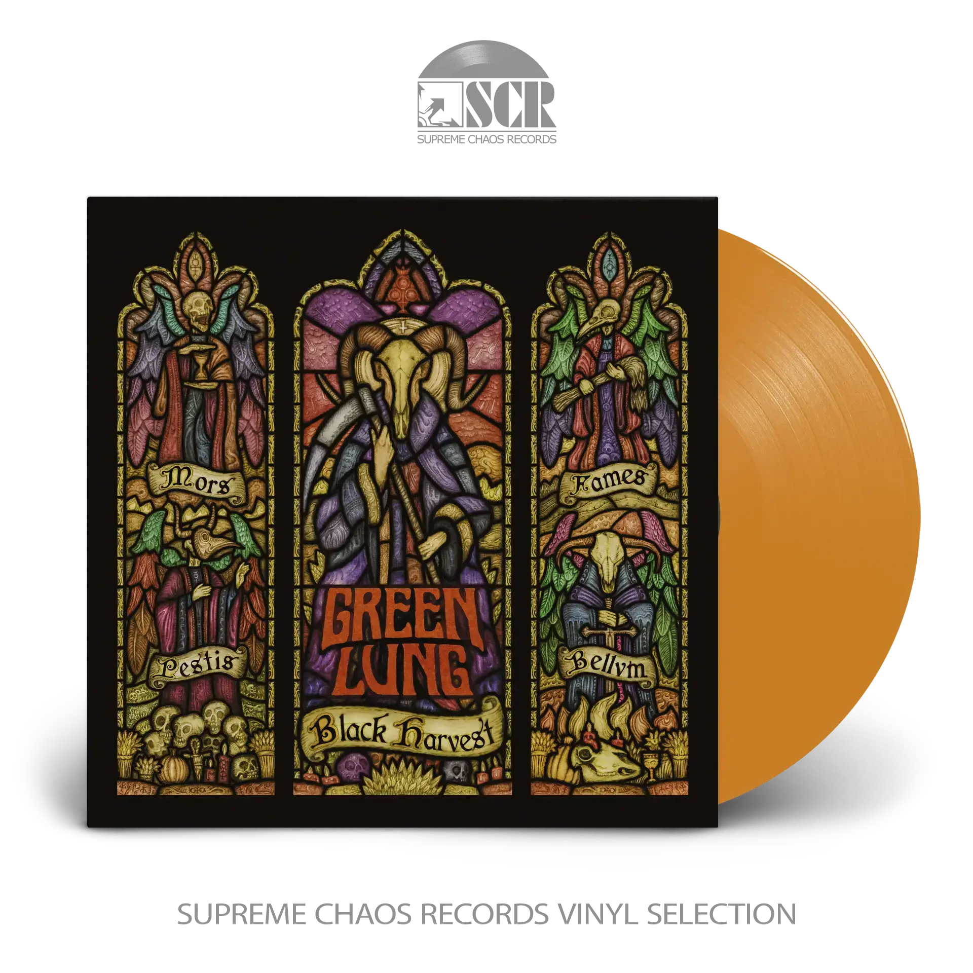 GREEN LUNG - Black Harvest · ORANGE LP (Doom Metal Vinyl)