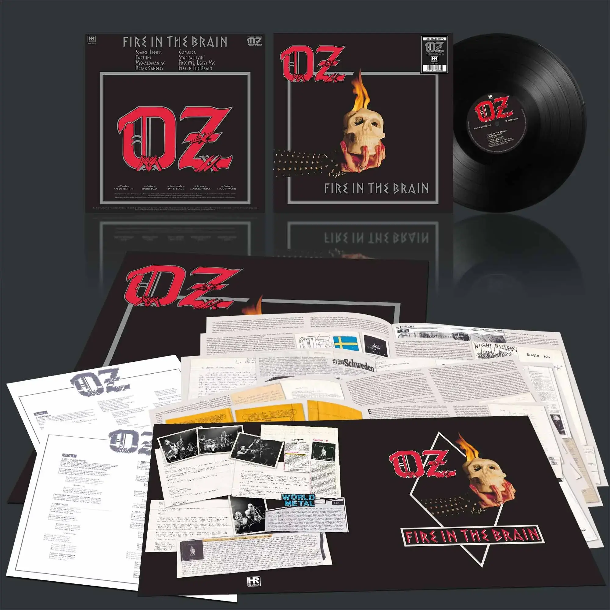 OZ - Fire in the Brain · BLACK LP (Heavy Metal Vinyl) · Bild 2