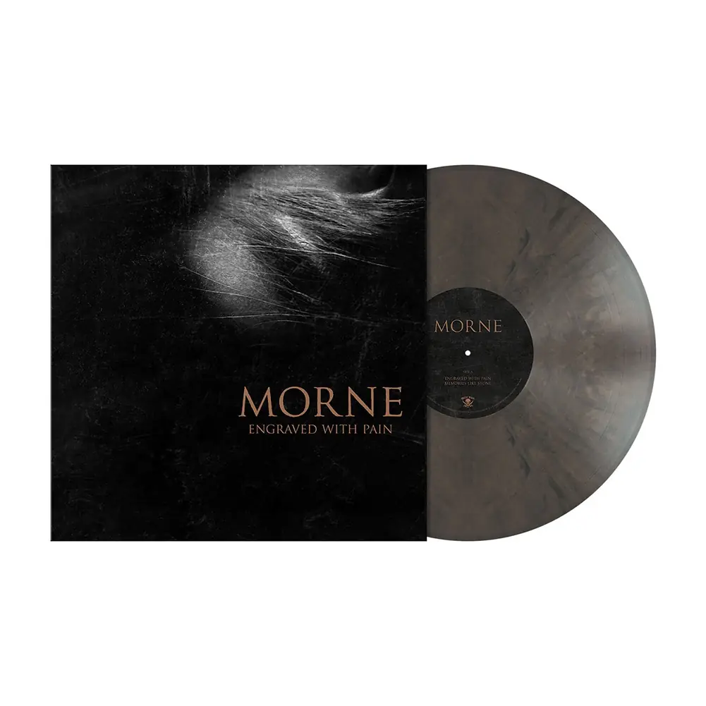 MORNE · Engraved With Pain | CLEAR/BLACK MARBLED LP (Sludge Metal Vinyl)