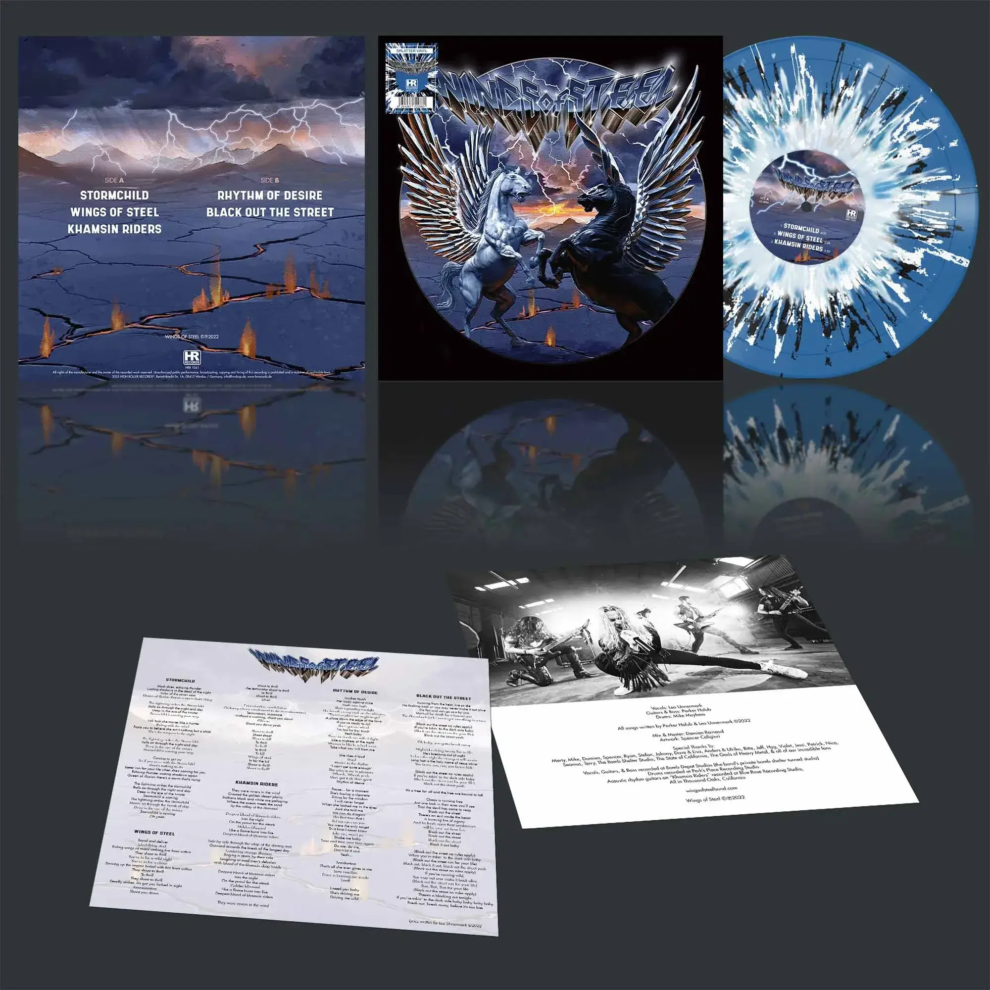 WINGS OF STEEL · Wings Of Steel | BLUE/BLACK/WHITE LP WINGS OF STEEL · Wings Of Steel | BLUE/BLACK/WHITE LP (Heavy Metal Vinyl)