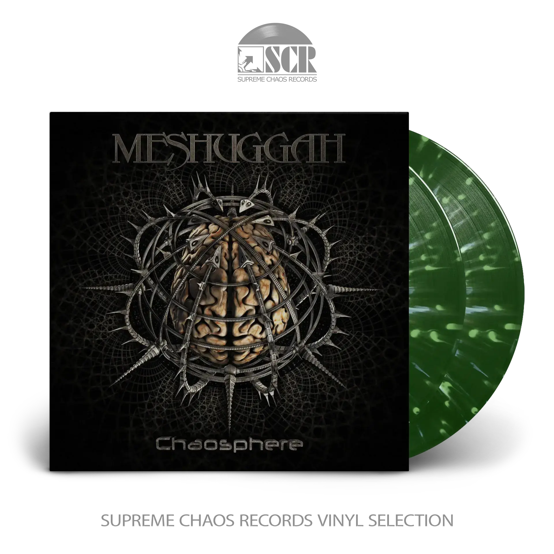 MESHUGGAH - Chaosphere (25th Anniversary Edition) · GREEN/YELLOW SPLATTER 2LP MESHUGGAH - Chaosphere (25th Anniversary Edition) · GREEN/YELLOW SPLATTER 2LP (Progressive Metal Vinyl)