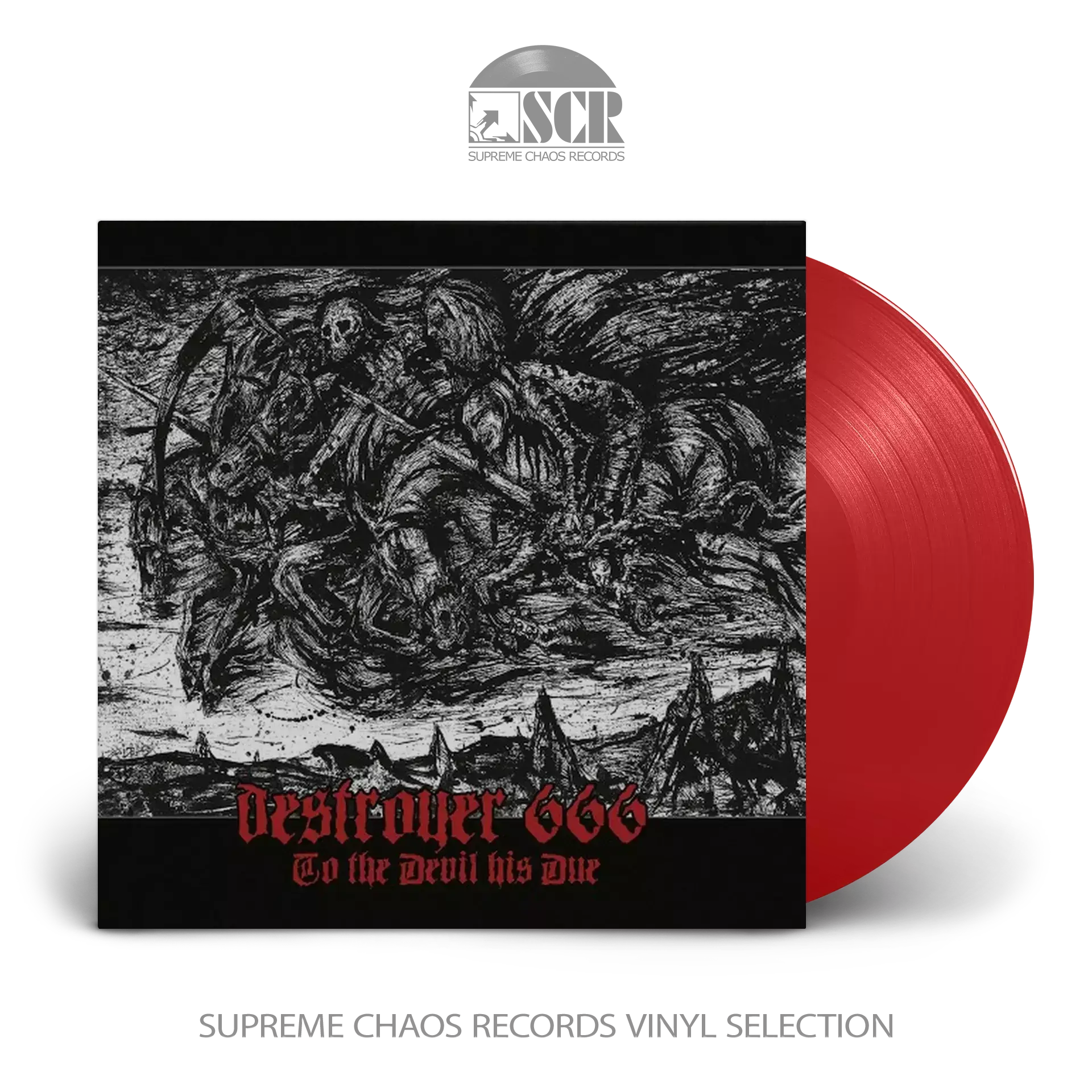 DESTRÖYER 666 - To The Devil His Due · TRANSPARENT RED LP (Thrash Metal Vinyl)