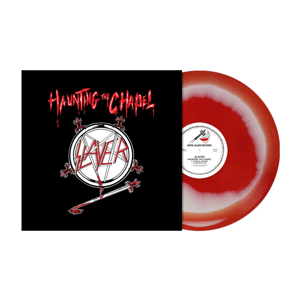 SLAYER · Haunting The Chapel | RED/WHITE LP SLAYER · Haunting The Chapel | RED/WHITE LP (Thrash Metal Vinyl)