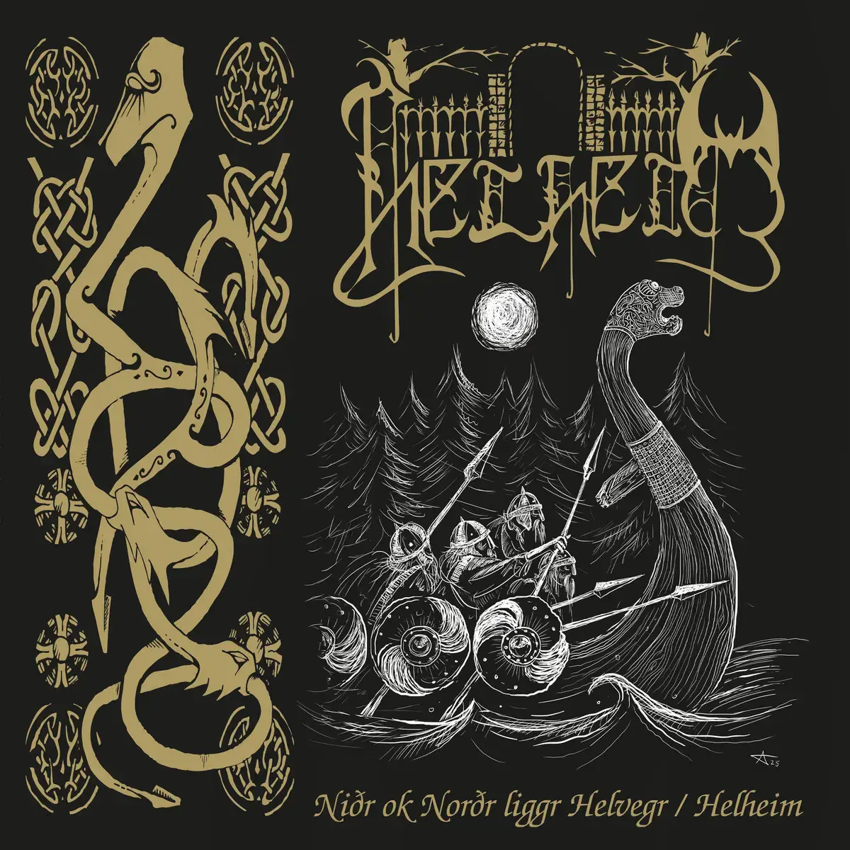 HELHEIM · Niðr Ok Norðr Liggr Helvegr / Helheim | BLACK 2LP · Bild 1 HELHEIM · Niðr Ok Norðr Liggr Helvegr / Helheim | BLACK 2LP (Black Metal/Viking Metal Vinyl) · Bild 1