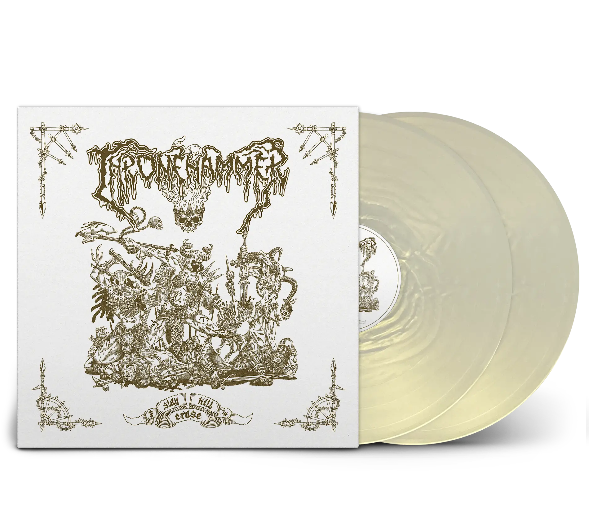 THRONEHAMMER · Slay | Kill | Erase (Tour Edition) | PEARL GOLD 2LP | SCR154LPPG