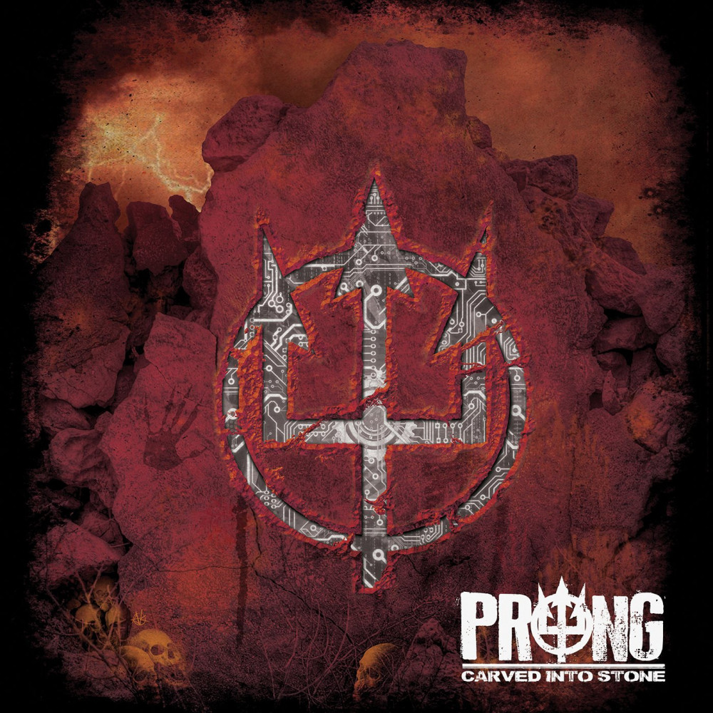 PRONG - Carved Into Stone · ORANGE/BLACK DLP · Bild 1 PRONG - Carved Into Stone · ORANGE/BLACK DLP (Heavy Metal Vinyl) · Bild 1