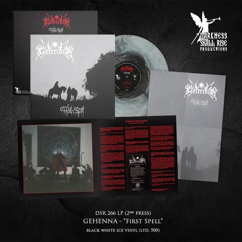 GEHENNA · First Spell | BLACK/WHITE ICE LP · Bild 2 GEHENNA · First Spell | BLACK/WHITE ICE LP (Black Metal Vinyl) · Bild 2