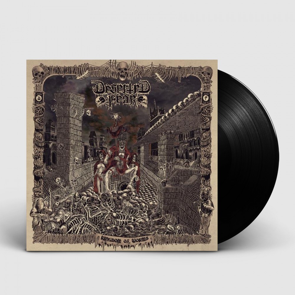 DESERTED FEAR - Kingdom Of Worms · 2018-BLACK LP (Death Metal Vinyl)