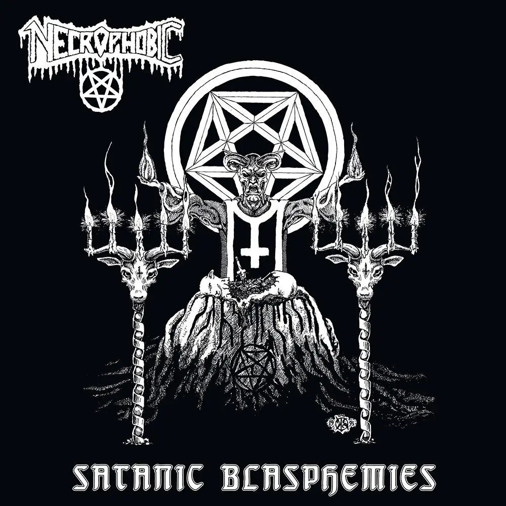 NECROPHOBIC - Satanic Blasphemies · RED LP (Death Metal Vinyl) · Bild 1