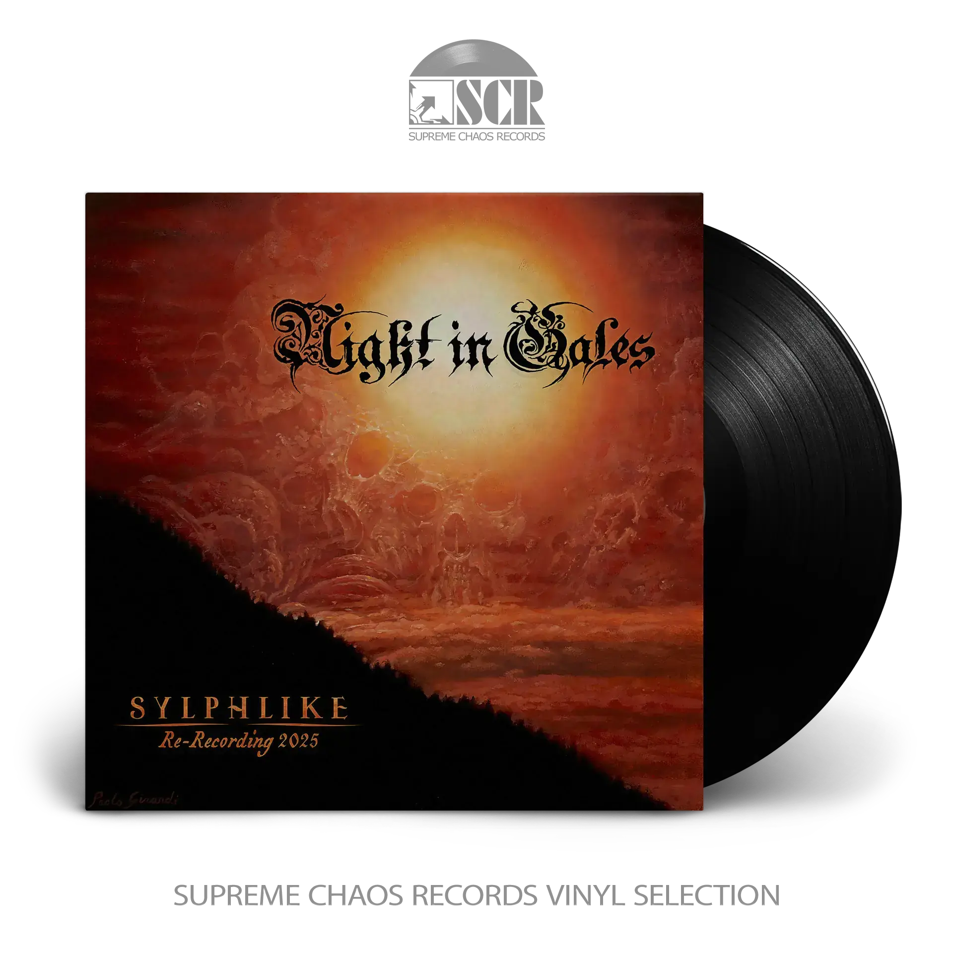 NIGHT IN GALES - Sylphlike (Re-Recorded) · BLACK LP (Melodic Death Metal Vinyl)