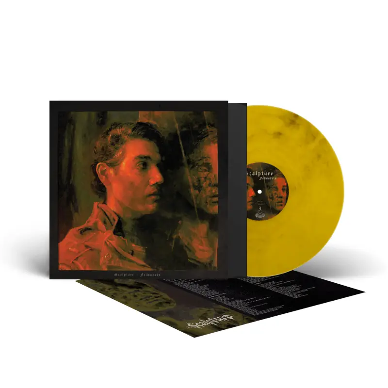 SCALPTURE - Feldwärts · CRYSTAL CLEAR/YELLOW/BLACK MARBLED LP SCALPTURE - Feldwärts · CRYSTAL CLEAR/YELLOW/BLACK MARBLED LP (Death Metal Vinyl)