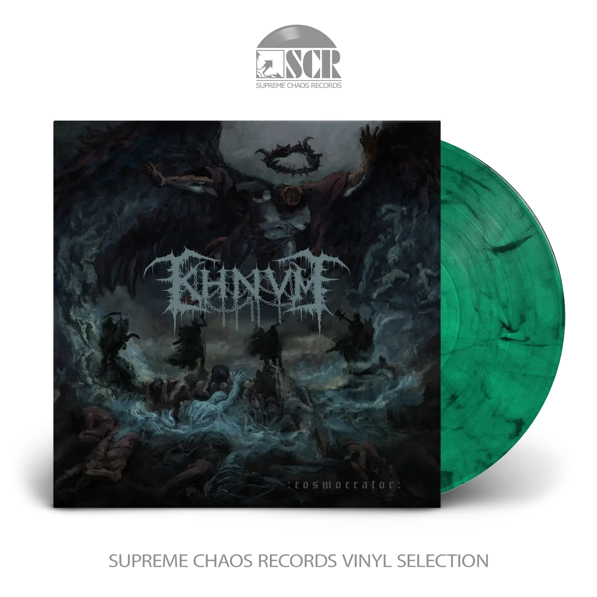 KHNVM · Cosmocrator | TURQUOISE/BLACK LP (Death Metal Vinyl)