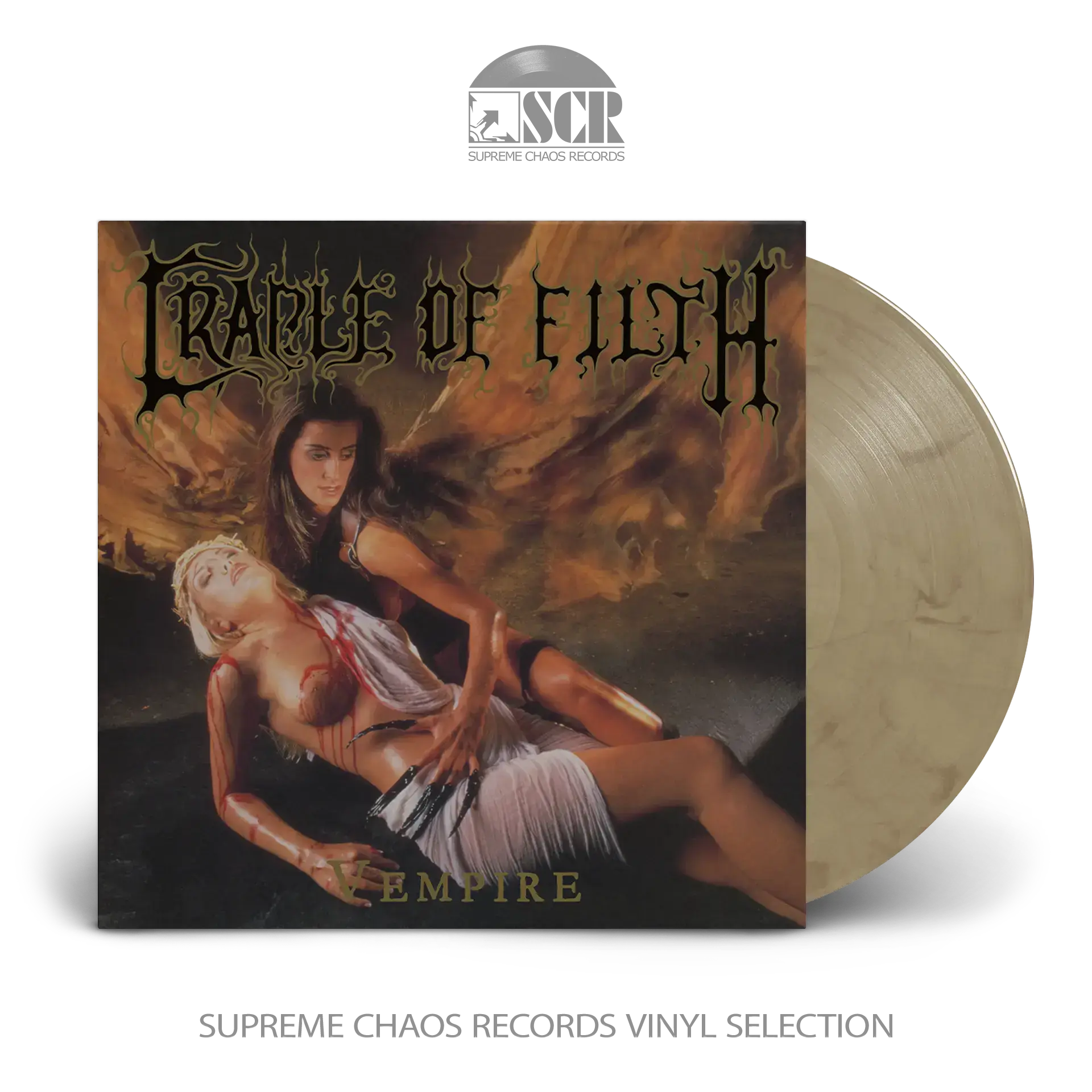 CRADLE OF FILTH - Vempire, Or Dark Faerytales In Phallustein · TRANSPARENT WHEAT LP (Gothic Metal/Black Metal Vinyl)