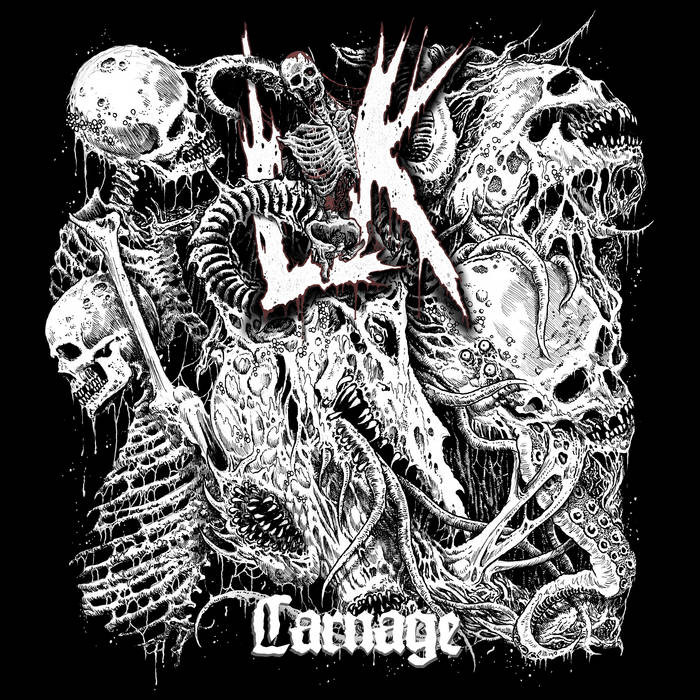 LIK - Carnage · RED/BLACK LP (Death Metal Vinyl) · Bild 1