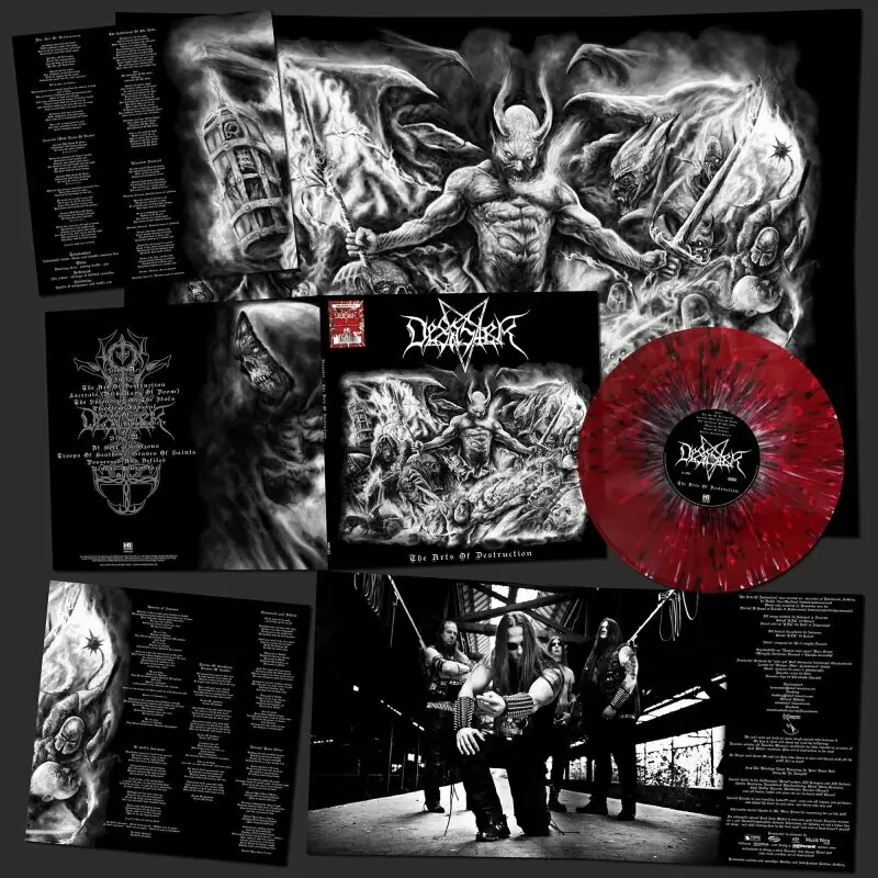 DESASTER · The Arts Of Destruction | RED/BLACK/WHITE SPLATTER LP DESASTER · The Arts Of Destruction | RED/BLACK/WHITE SPLATTER LP (Thrash Metal Vinyl)