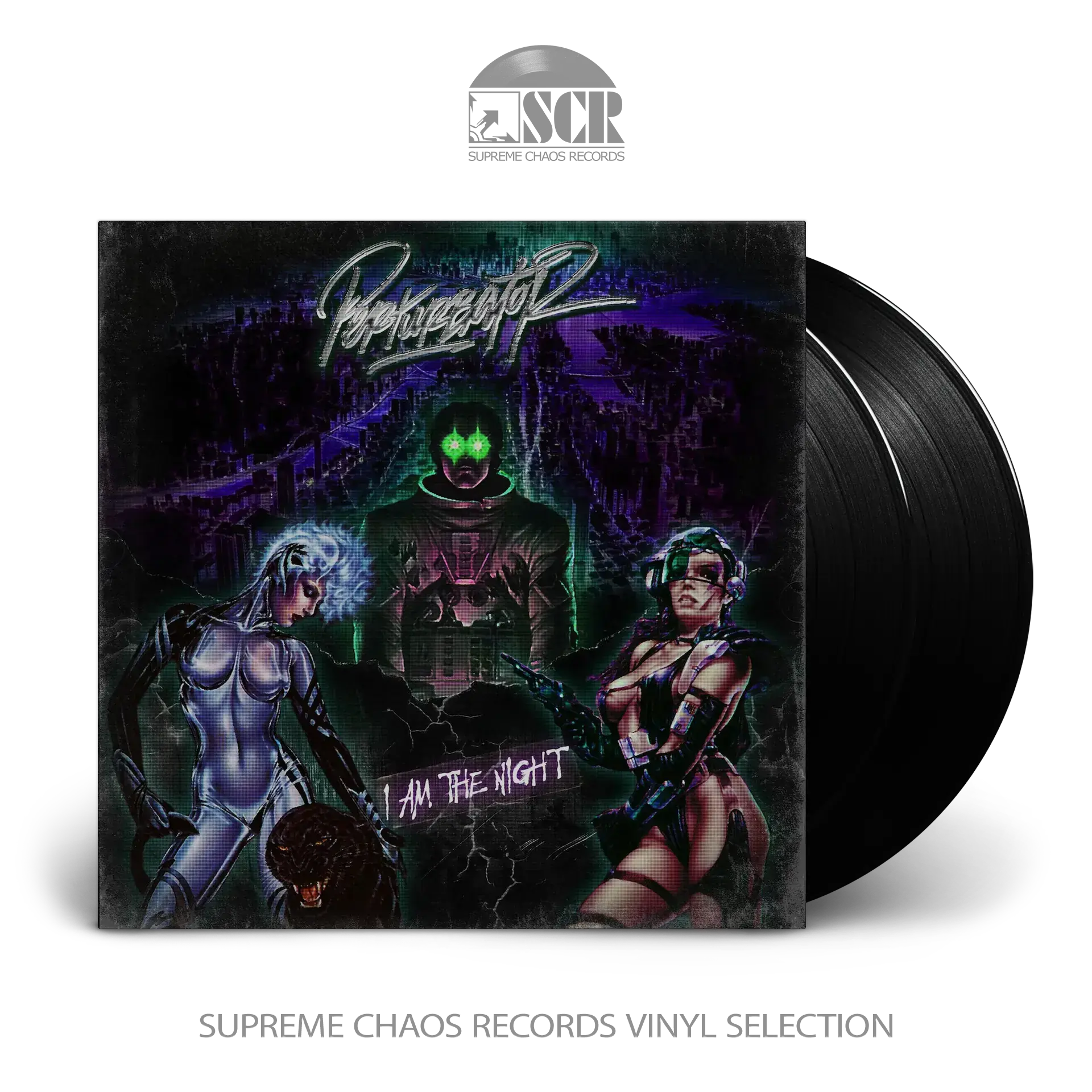 PERTURBATOR - I Am The Night · BLACK 2LP PERTURBATOR - I Am The Night · BLACK 2LP (Darkwave Vinyl)
