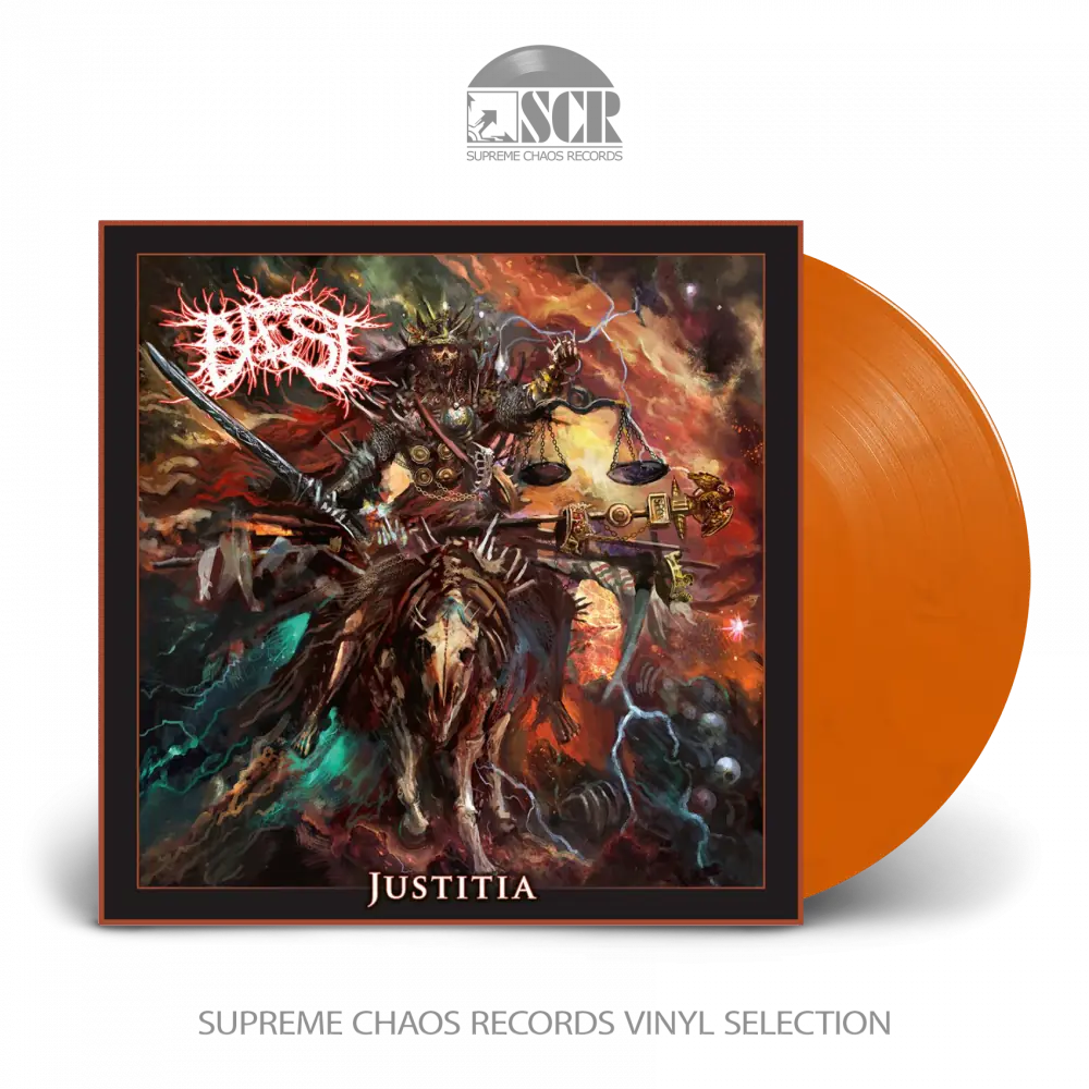 BAEST - Justitia · ORANGE/BLACK LP (Death Metal Vinyl)