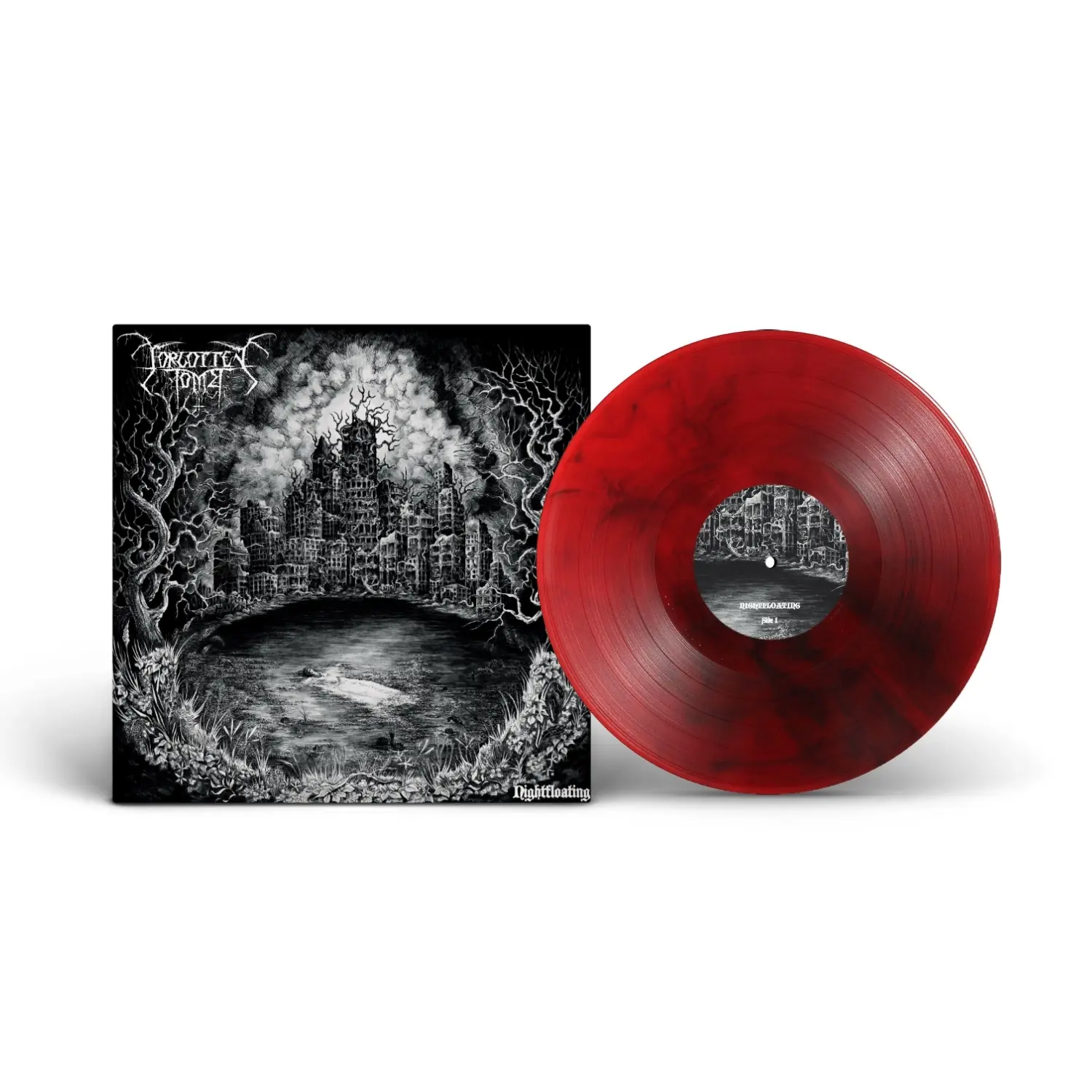 FORGOTTEN TOMB · Nightfloating | RED SMOKE LP (Black Metal/Doom Metal Vinyl)