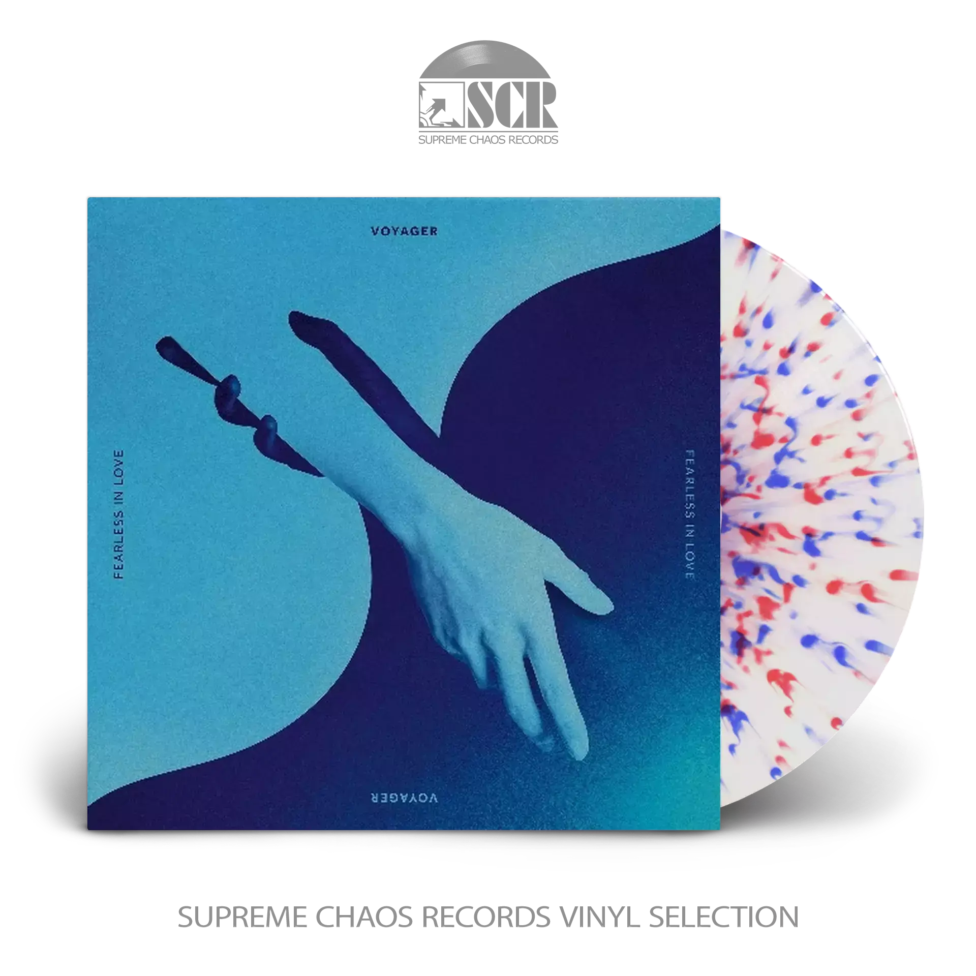 VOYAGER - Fearless in Love · CRYSTAL CLEAR/BLUE/RED SPLATTER LP VOYAGER - Fearless in Love · CRYSTAL CLEAR/BLUE/RED SPLATTER LP (Melodic Progressive Metal Vinyl)