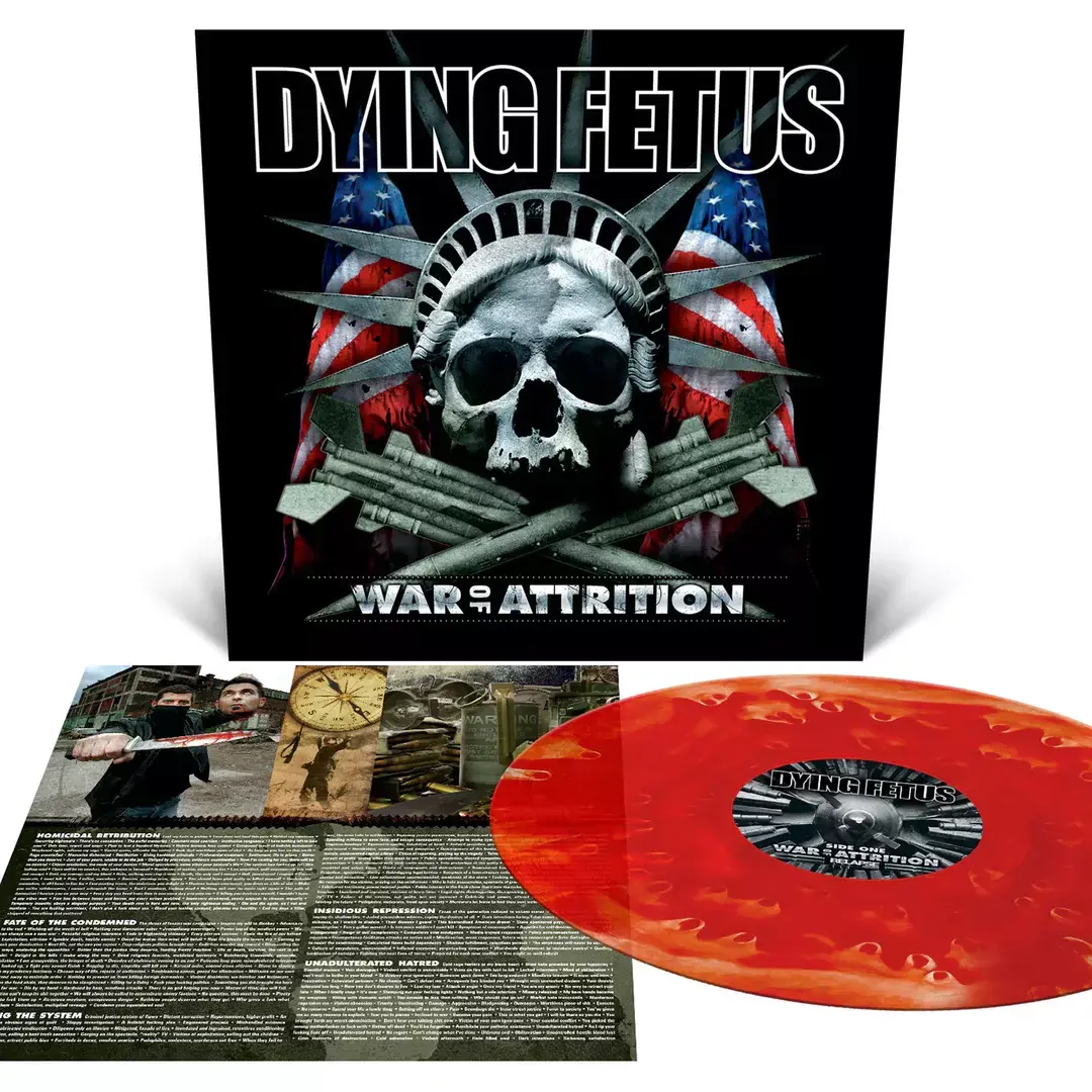 DYING FETUS - War Of Attrition · POOL OF BLOOD LP (Brutal Death Metal Vinyl)