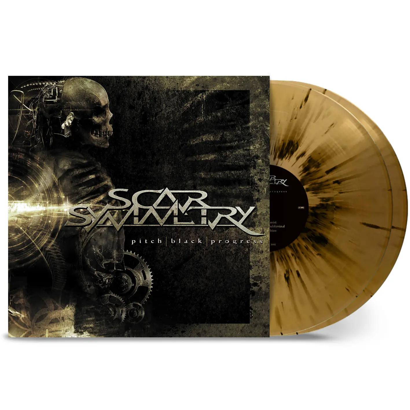 SCAR SYMMETRY - Pitch Black Progress · GOLD/BLACK SPLATTER DLP SCAR SYMMETRY - Pitch Black Progress · GOLD/BLACK SPLATTER DLP (Melodic Death Metal Vinyl)