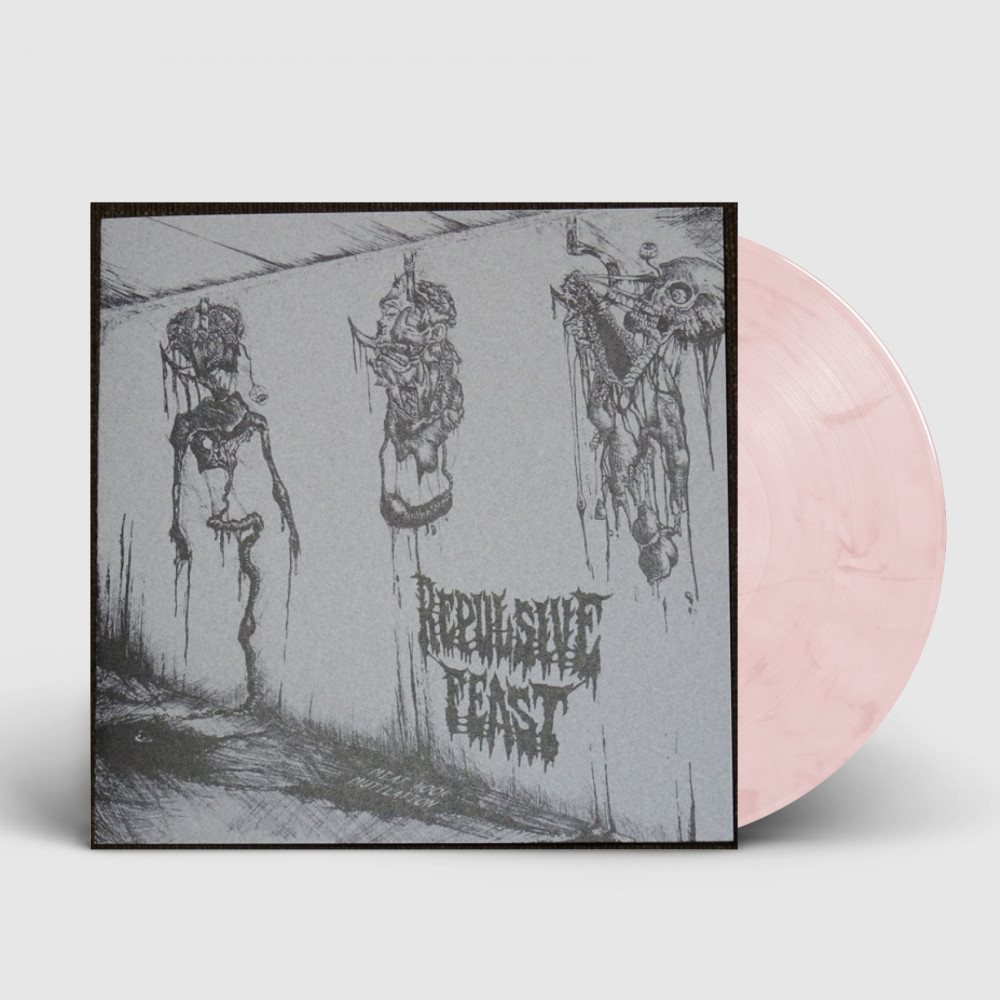 REPULSIVE FEAST - Meat Hook Mutilation · WHITE/PURPLE MARBLED 7" EP (Death Metal Vinyl)