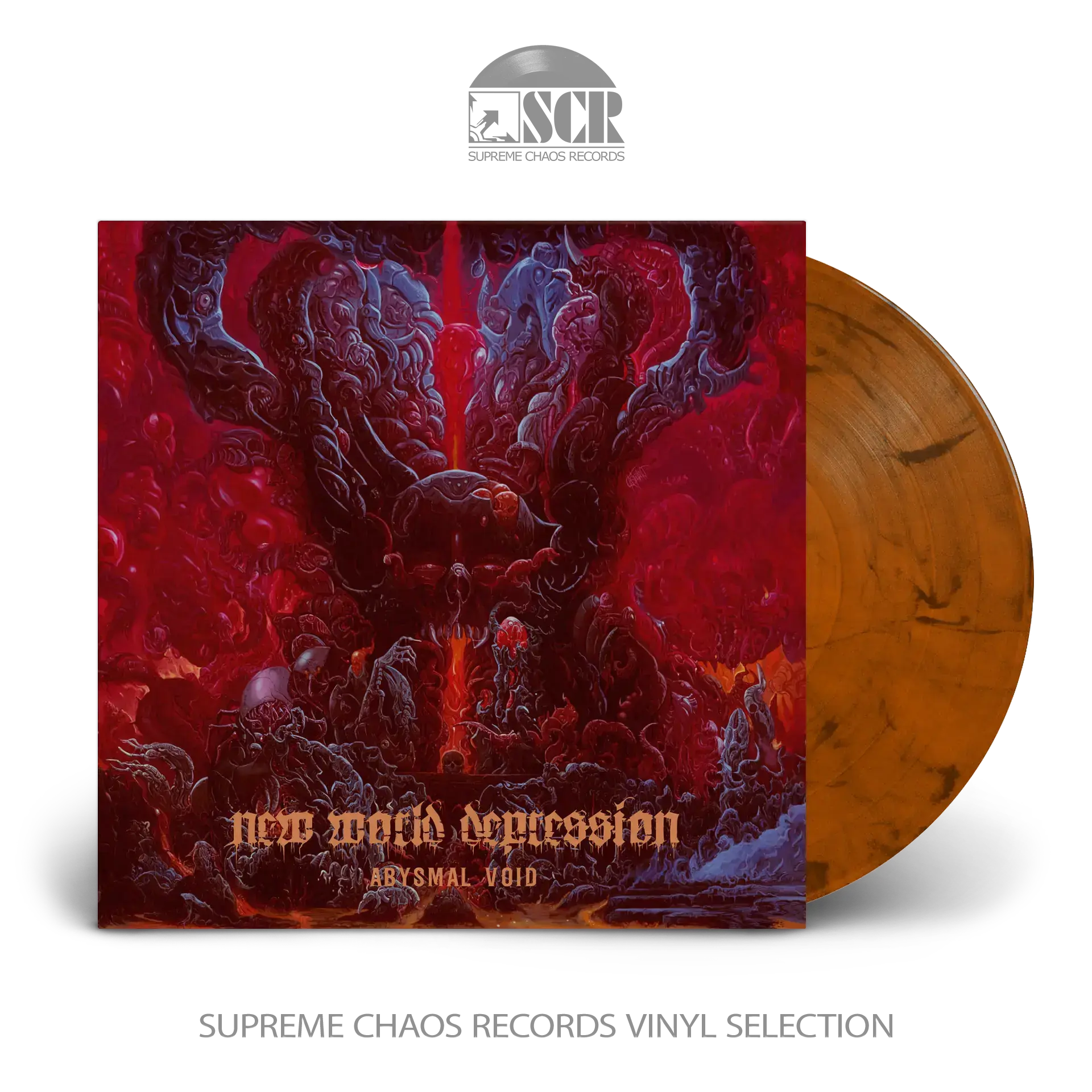 NEW WORLD DEPRESSION · Abysmal Void | ORANGE/BLACK LP NEW WORLD DEPRESSION · Abysmal Void | ORANGE/BLACK LP (Death Metal Vinyl)