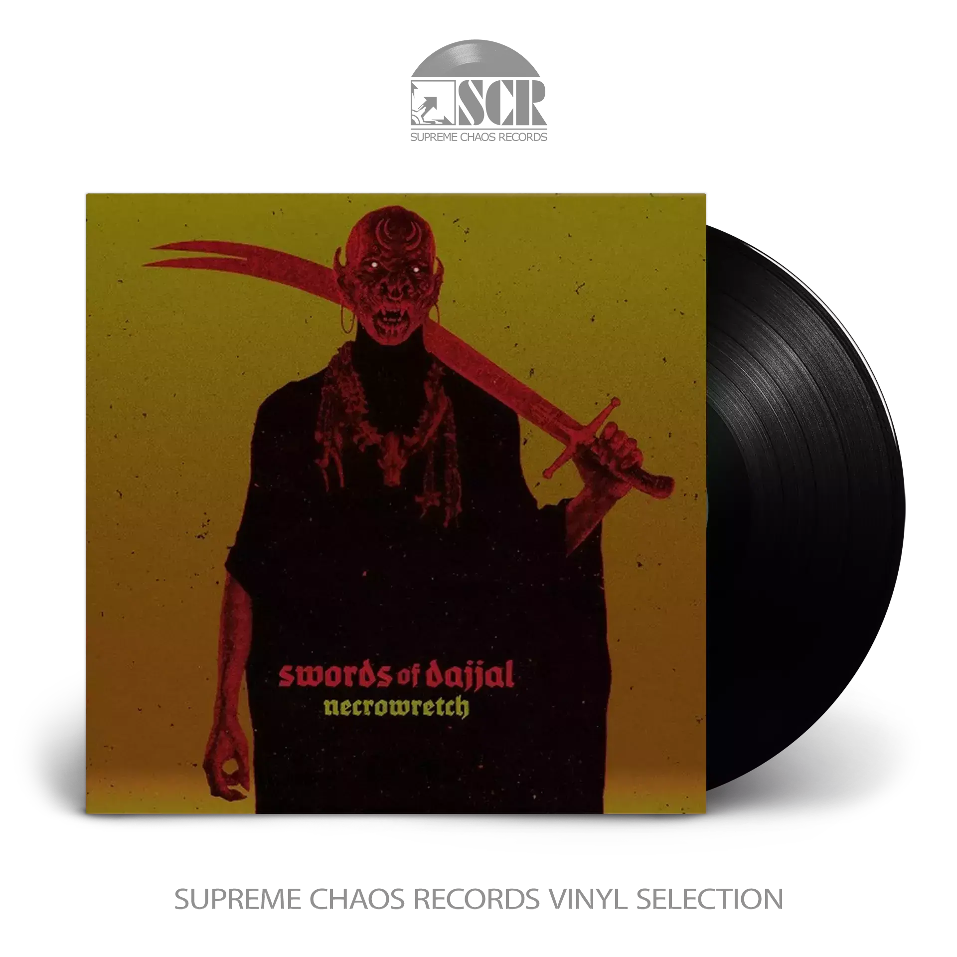NECROWRETCH - Swords of Dajjal · BLACK LP (Black Metal/Death Metal Vinyl)