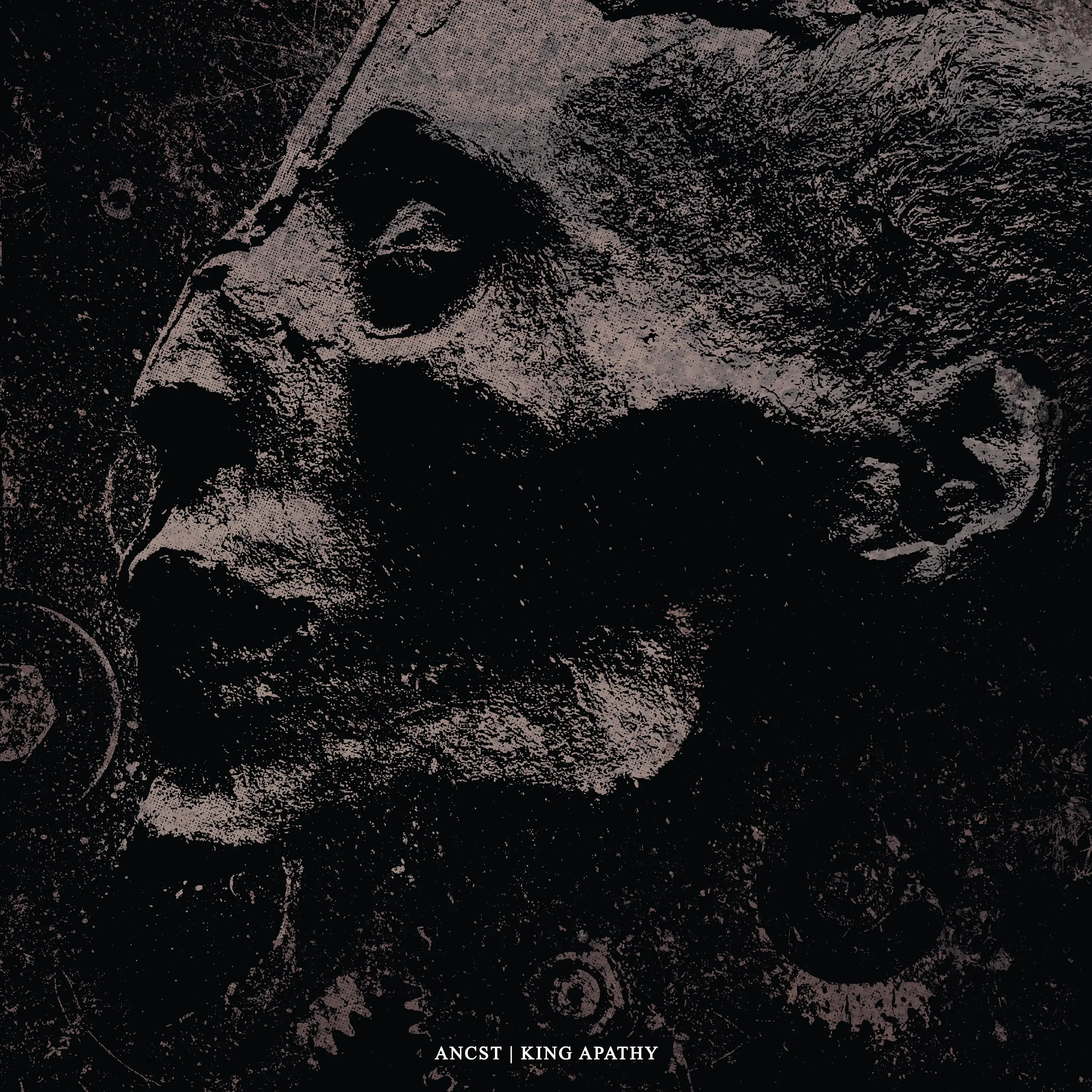 ANCST / KING APATHY · Split | WHITE LP · Bild 1 ANCST / KING APATHY · Split | WHITE LP (Black Metal Vinyl) · Bild 1