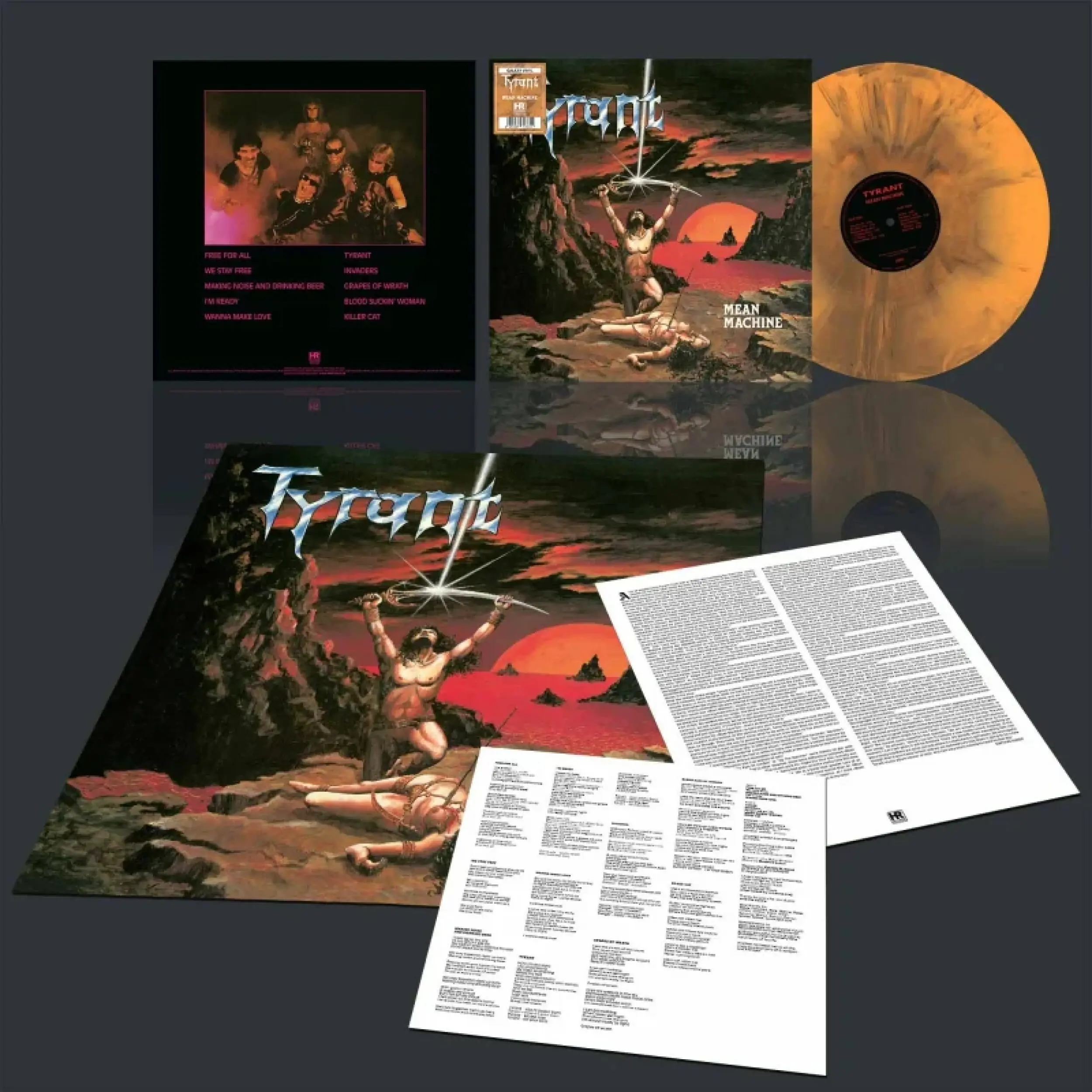 TYRANT · Mean Machine | GALAXY LP TYRANT · Mean Machine | GALAXY LP (Heavy Metal Vinyl)