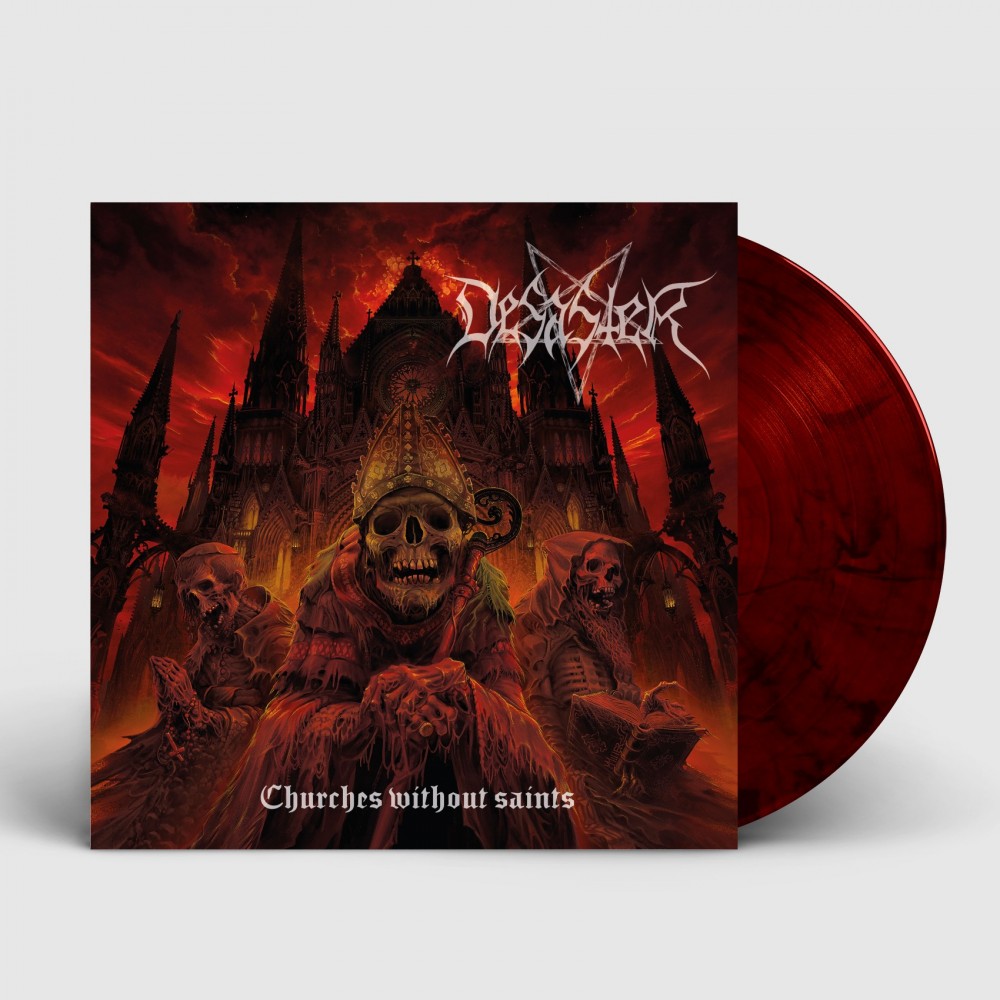 DESASTER - Churches Without Saints · DARK RED LP (Thrash Metal/Black Metal Vinyl)