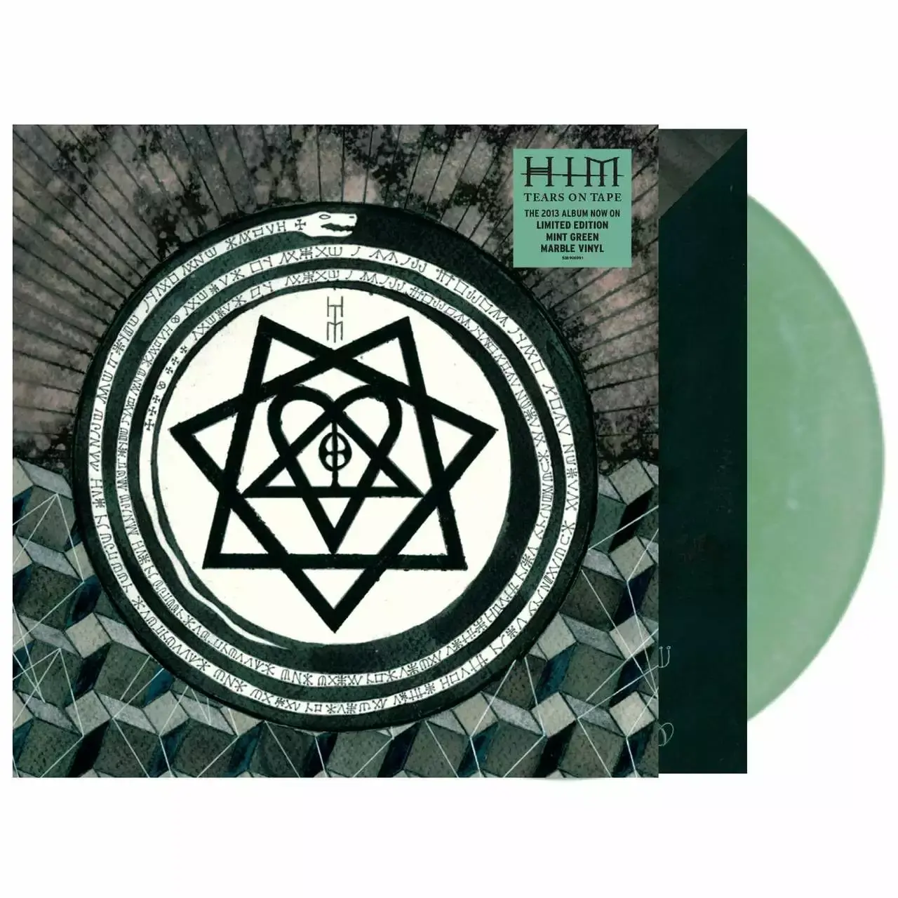 HIM - Tears On Tape · MINT GREEN MARBLED LP HIM - Tears On Tape · MINT GREEN MARBLED LP (Gothic Rock Vinyl)
