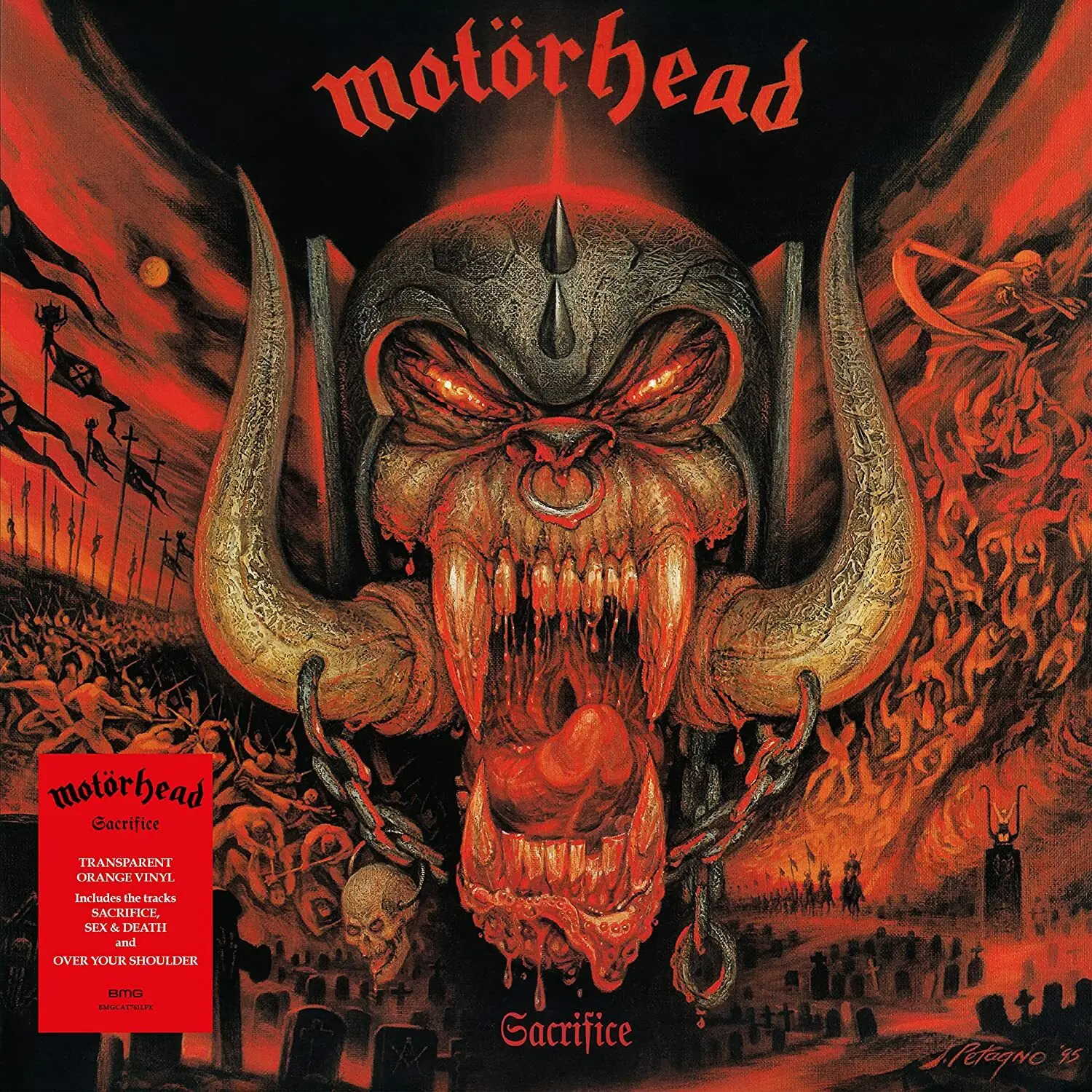 MOTÖRHEAD - Sacrifice · ORANGE LP (Heavy Metal Vinyl) · Bild 1