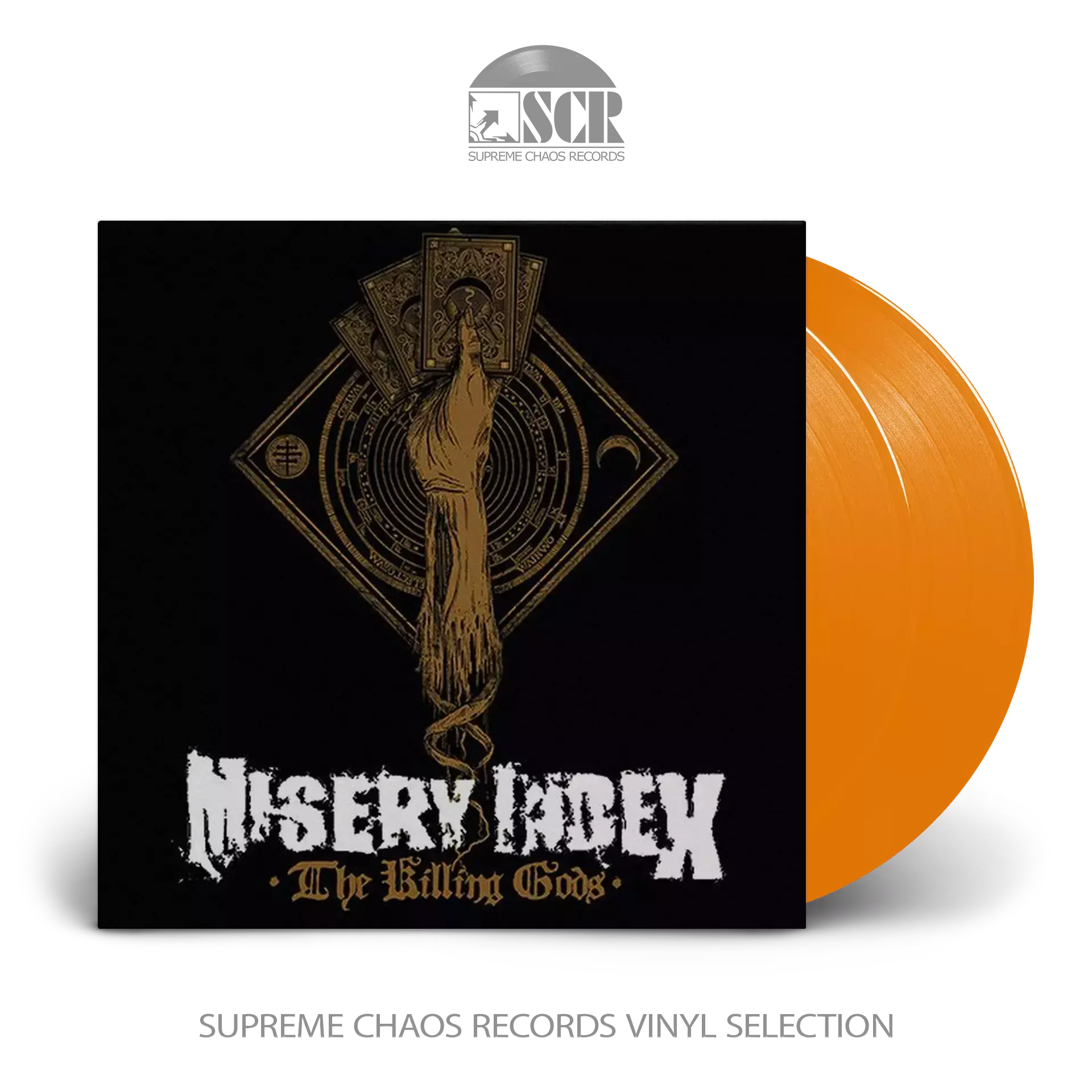 MISERY INDEX · The Killing Gods | CLEAR ORANGE DLP MISERY INDEX · The Killing Gods | CLEAR ORANGE DLP (Death Metal Vinyl)