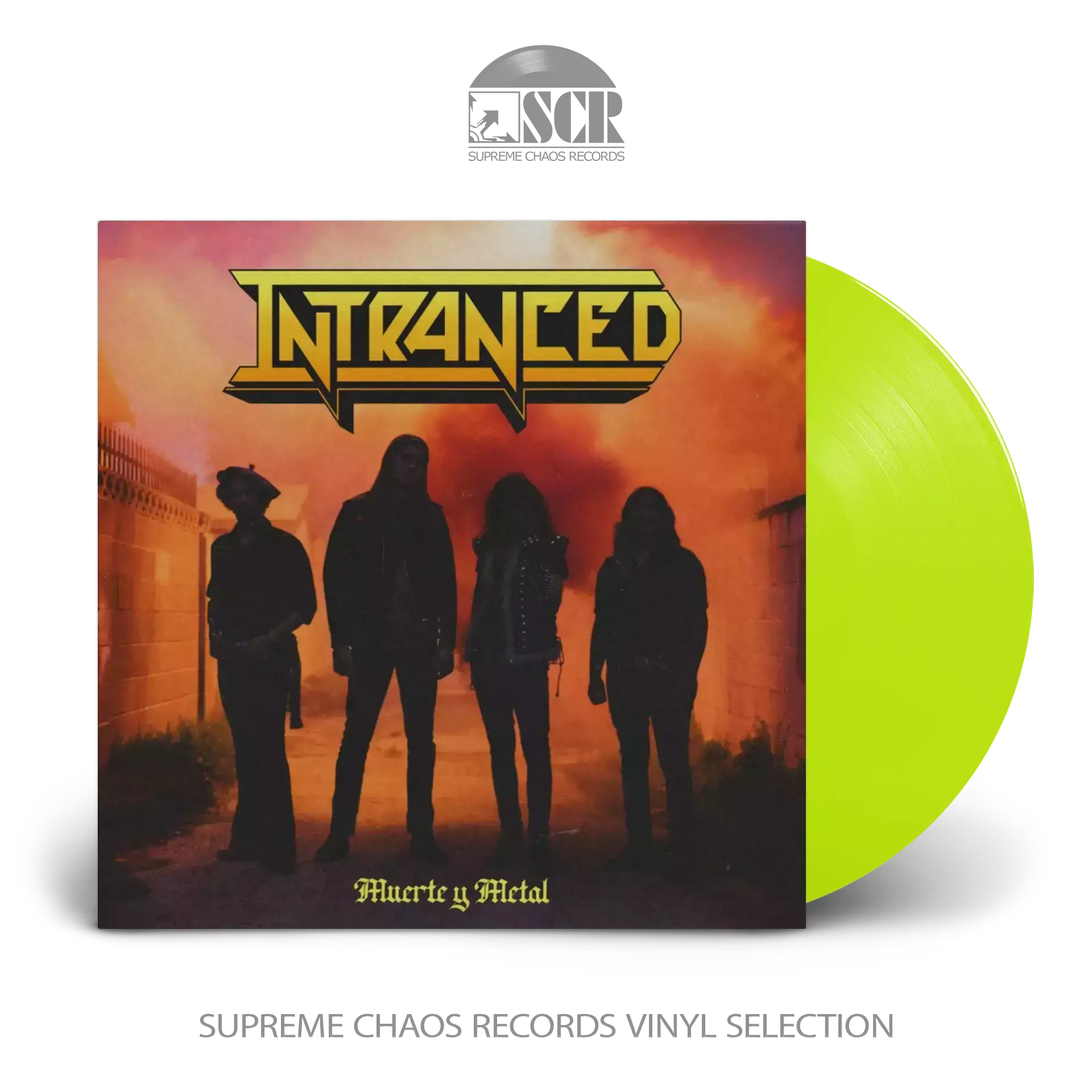 INTRANCED · Muerte Y Metal | NEON YELLOW LP (Heavy Metal Vinyl)