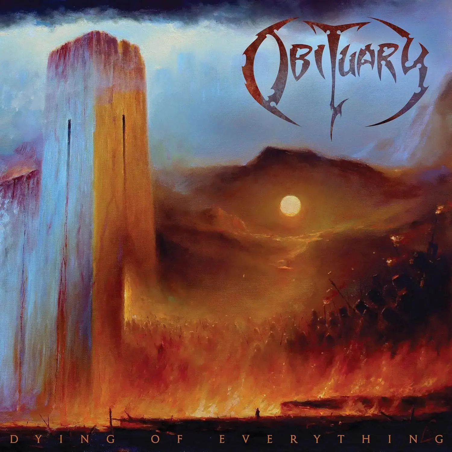 OBITUARY - Dying Of Everything · ORANGE KRUSH LP (Death Metal Vinyl) · Bild 1