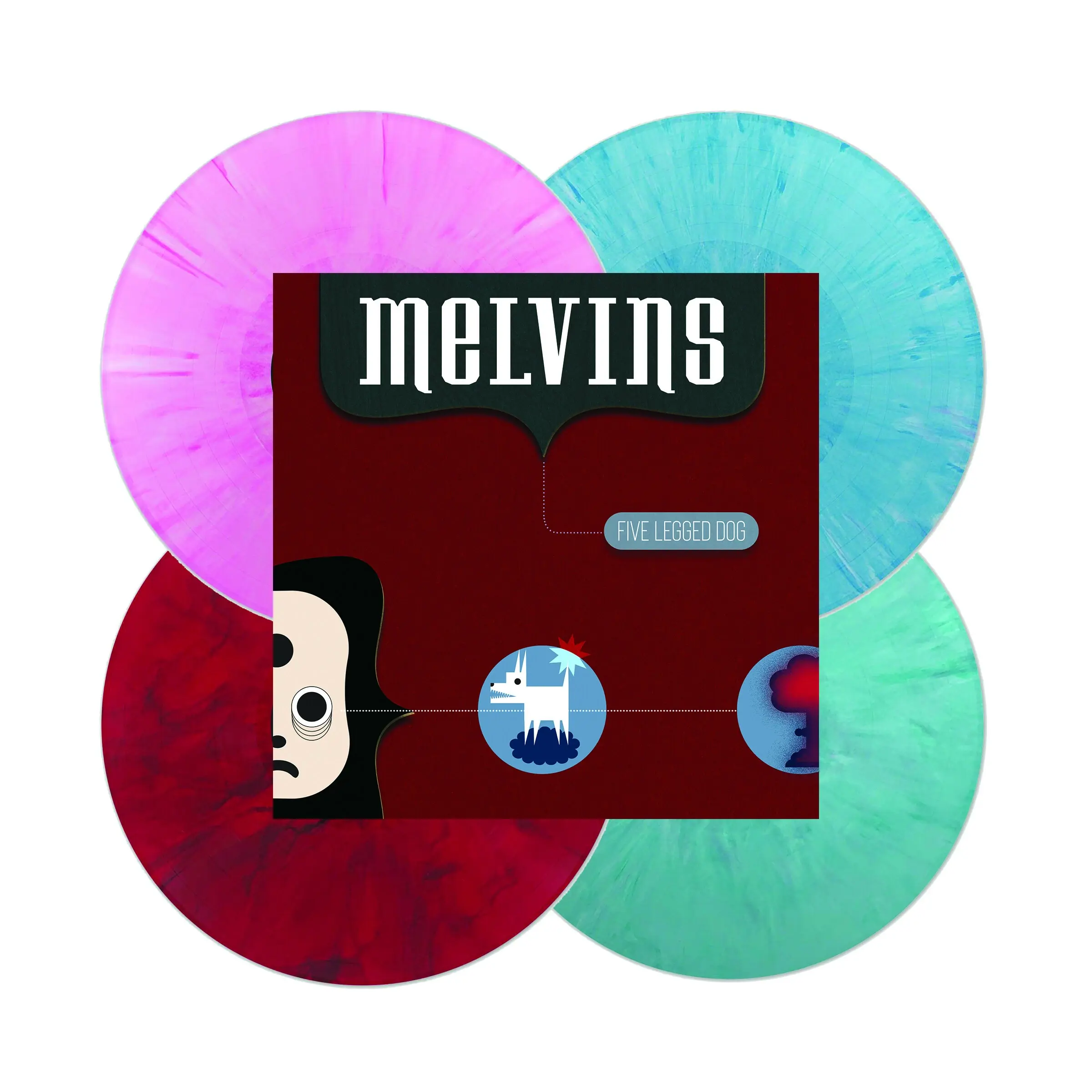 MELVINS - Five Legged Dog · COLOURED 4LP SET (Alternative Rock Vinyl)