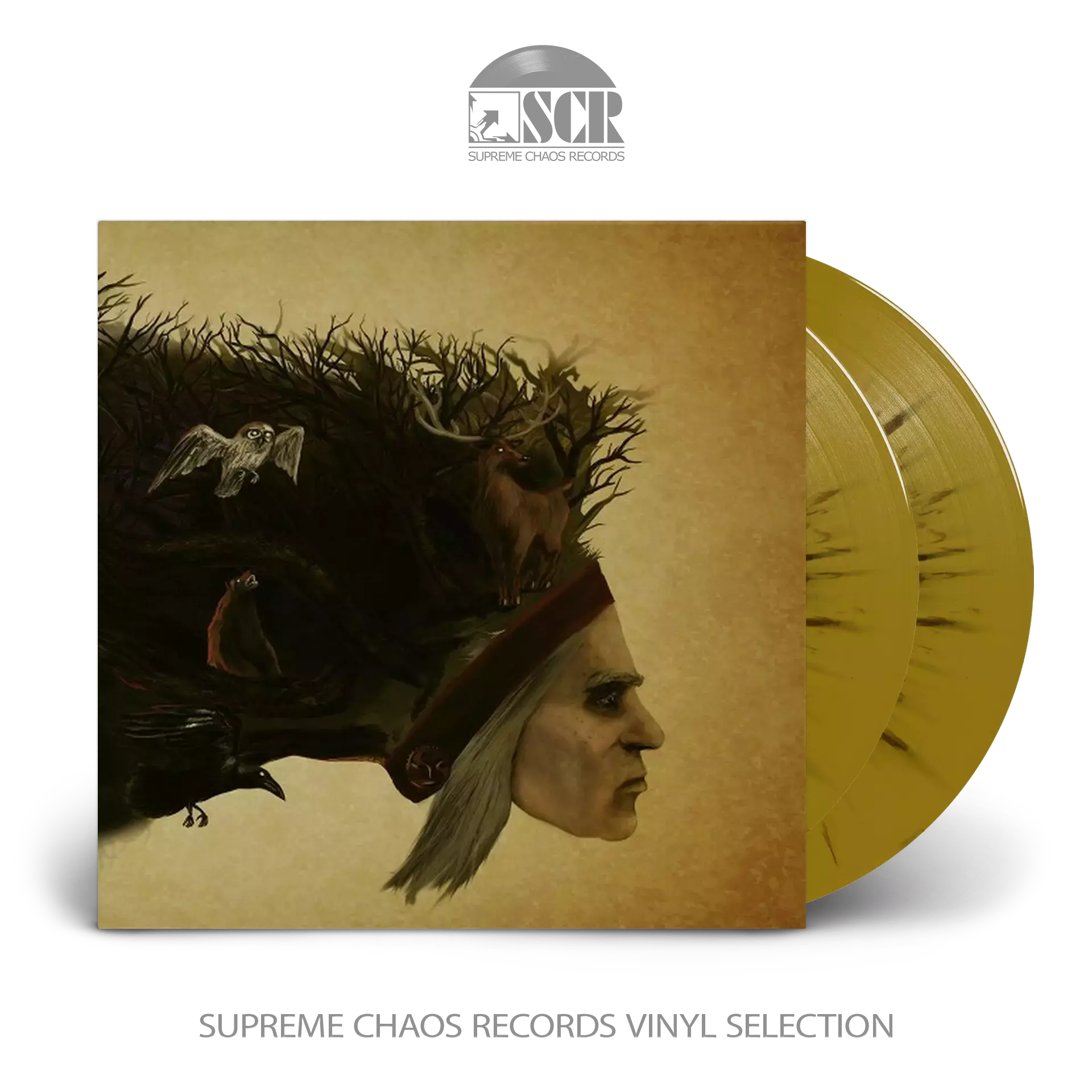 STONED JESUS - Seven Thunders Roar · GOLD/BLACK SPLATTER 2LP (Psychedelic Rock/Stoner Rock/Doom Metal Vinyl)