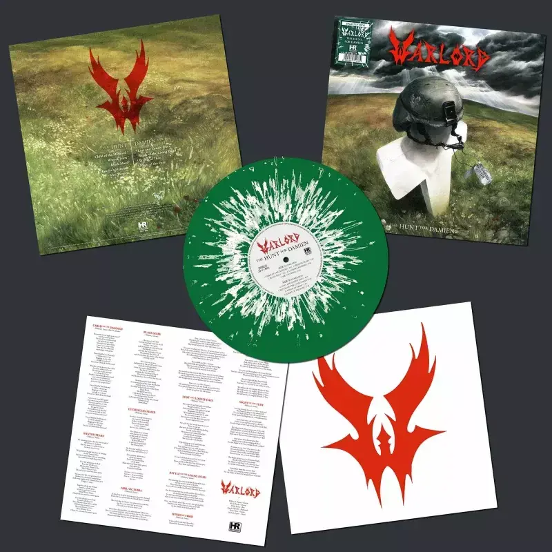 WARLORD · The Hunt for Damien | EVERGREEN/WHITE SPLATTER LP (Heavy Metal Vinyl)